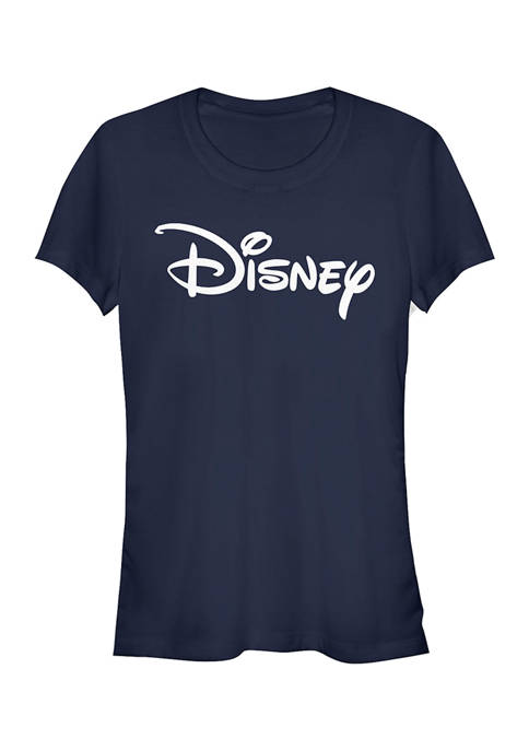 Juniors Licensed Disney Basic Disney Logo T-Shirt