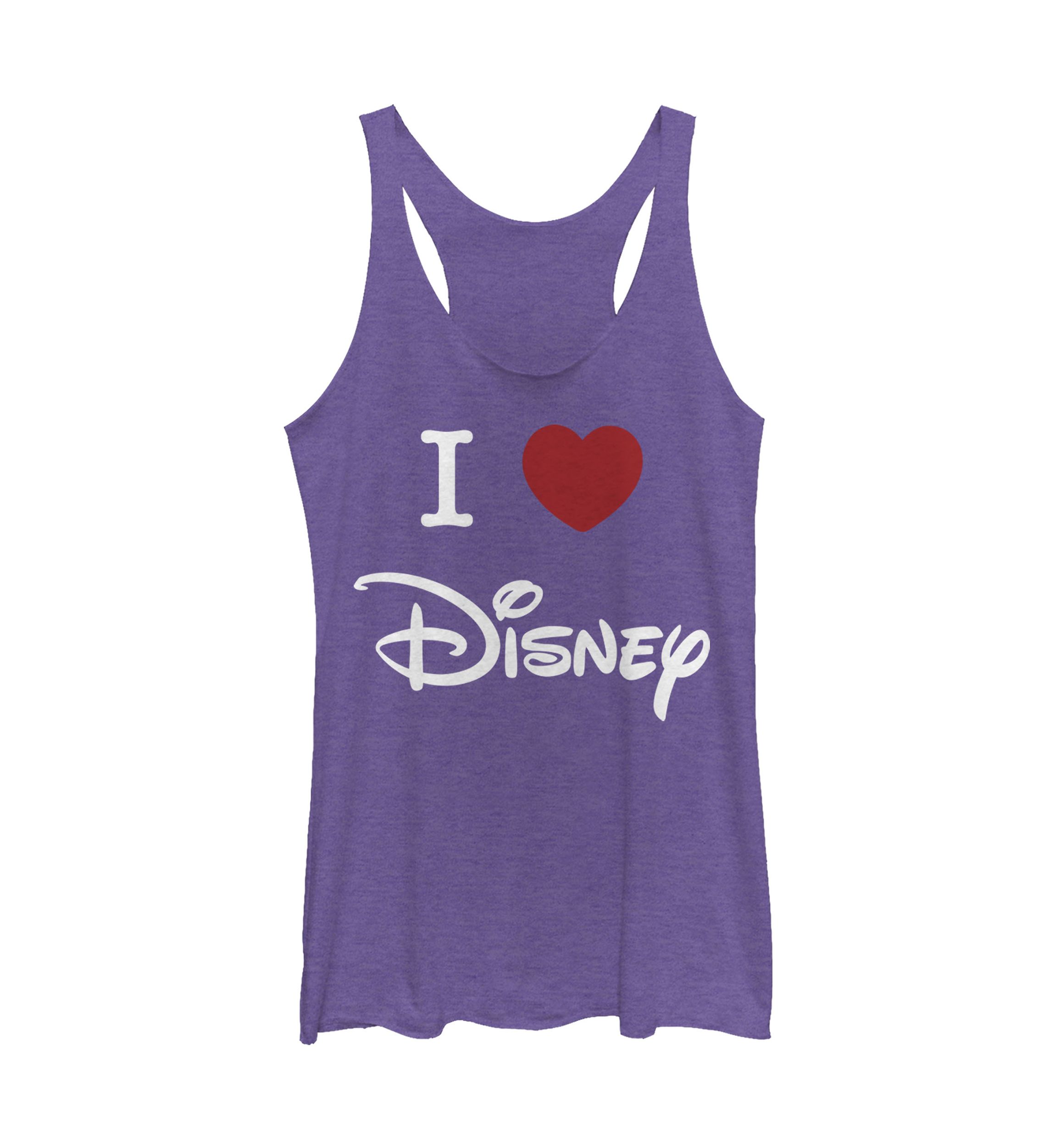 Juniors Licensed Disney I Heart Disney Tank Top