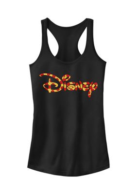 Women's Junior's Licensed Disney Pizza Logo Tank Top, Black, Small