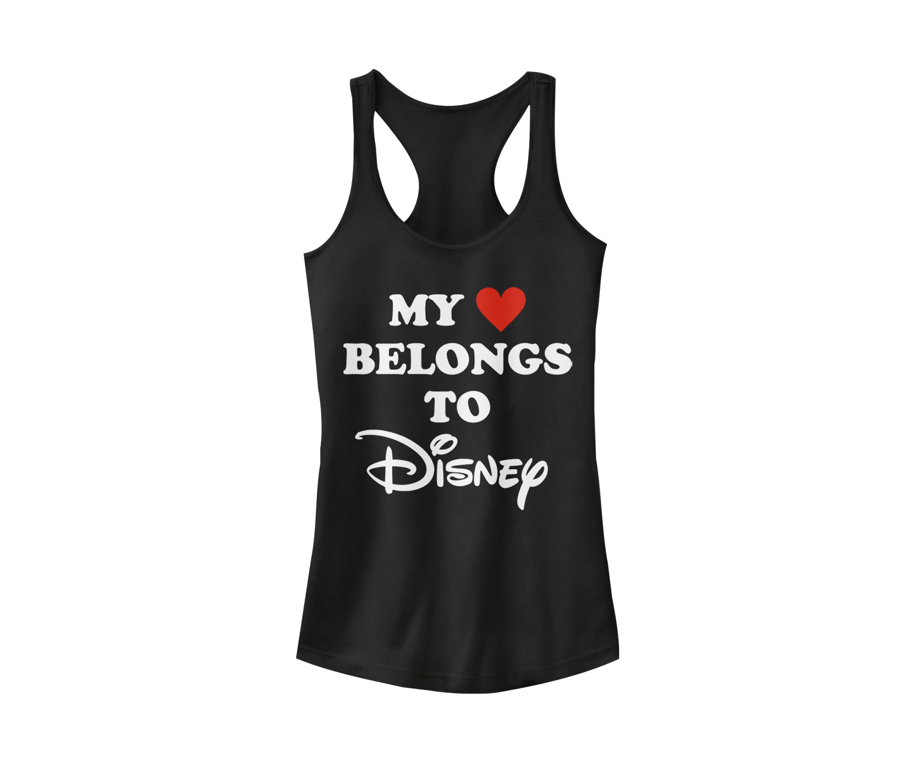 Juniors Licensed Disney I Heart Disney Tank Top