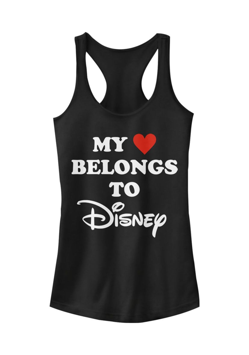 Juniors Licensed Disney I Heart Disney Tank Top