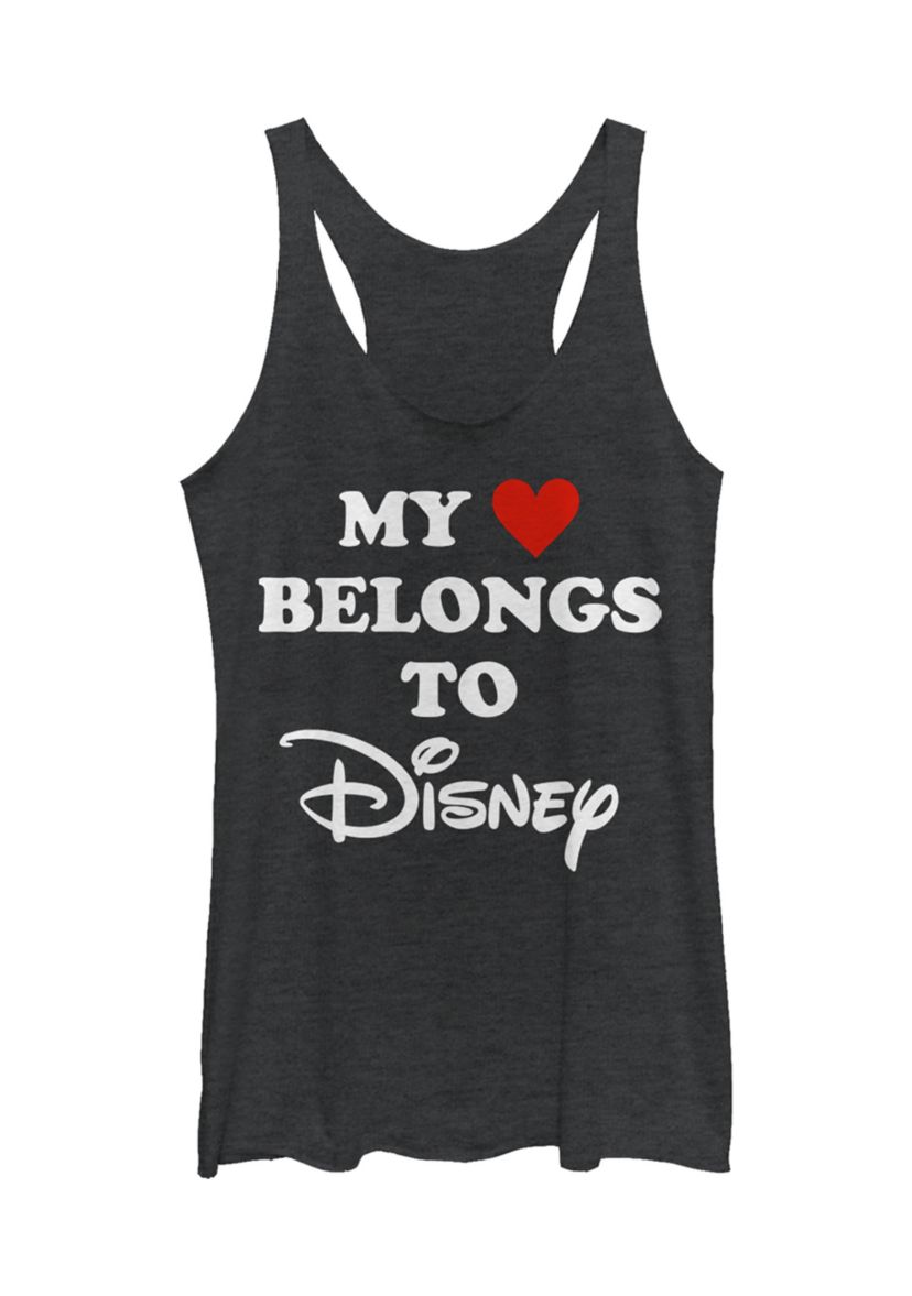Juniors Licensed Disney I Heart Disney Tank Top