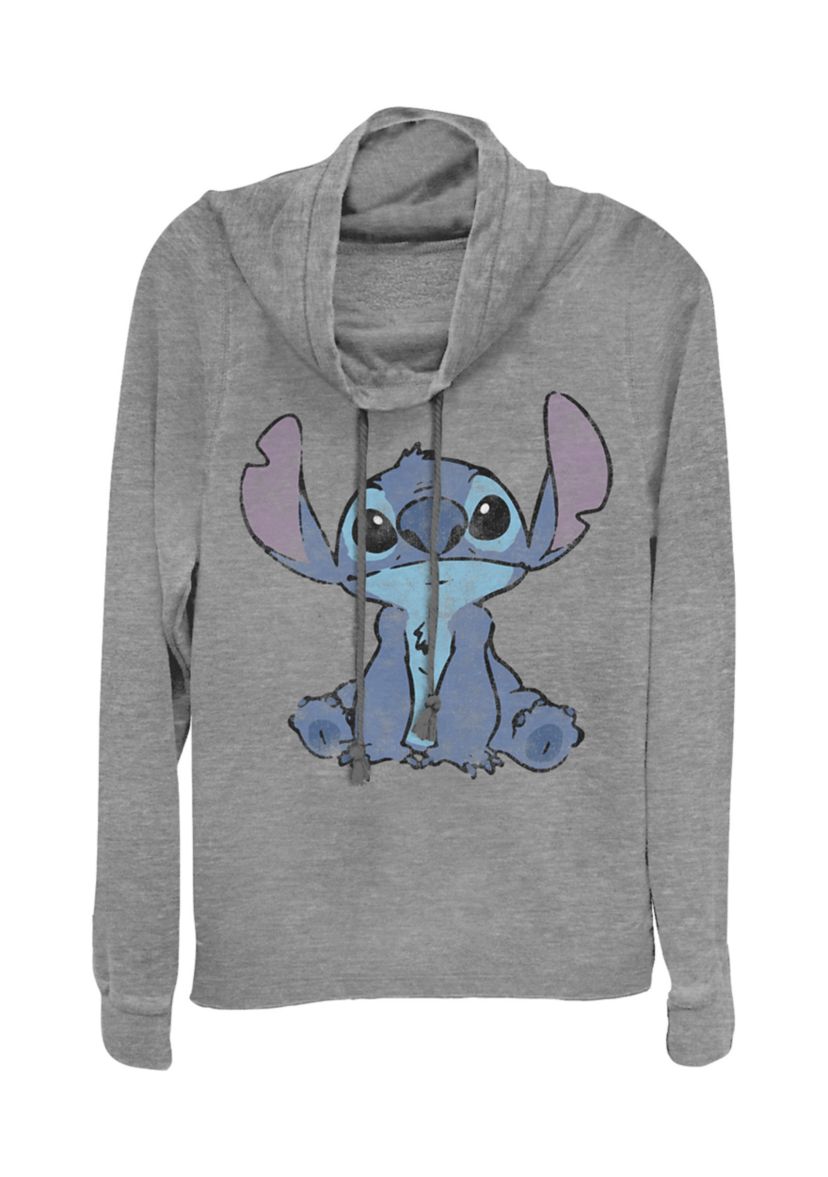 Juniors Licensed Disney Simply Stitch Pullover Top