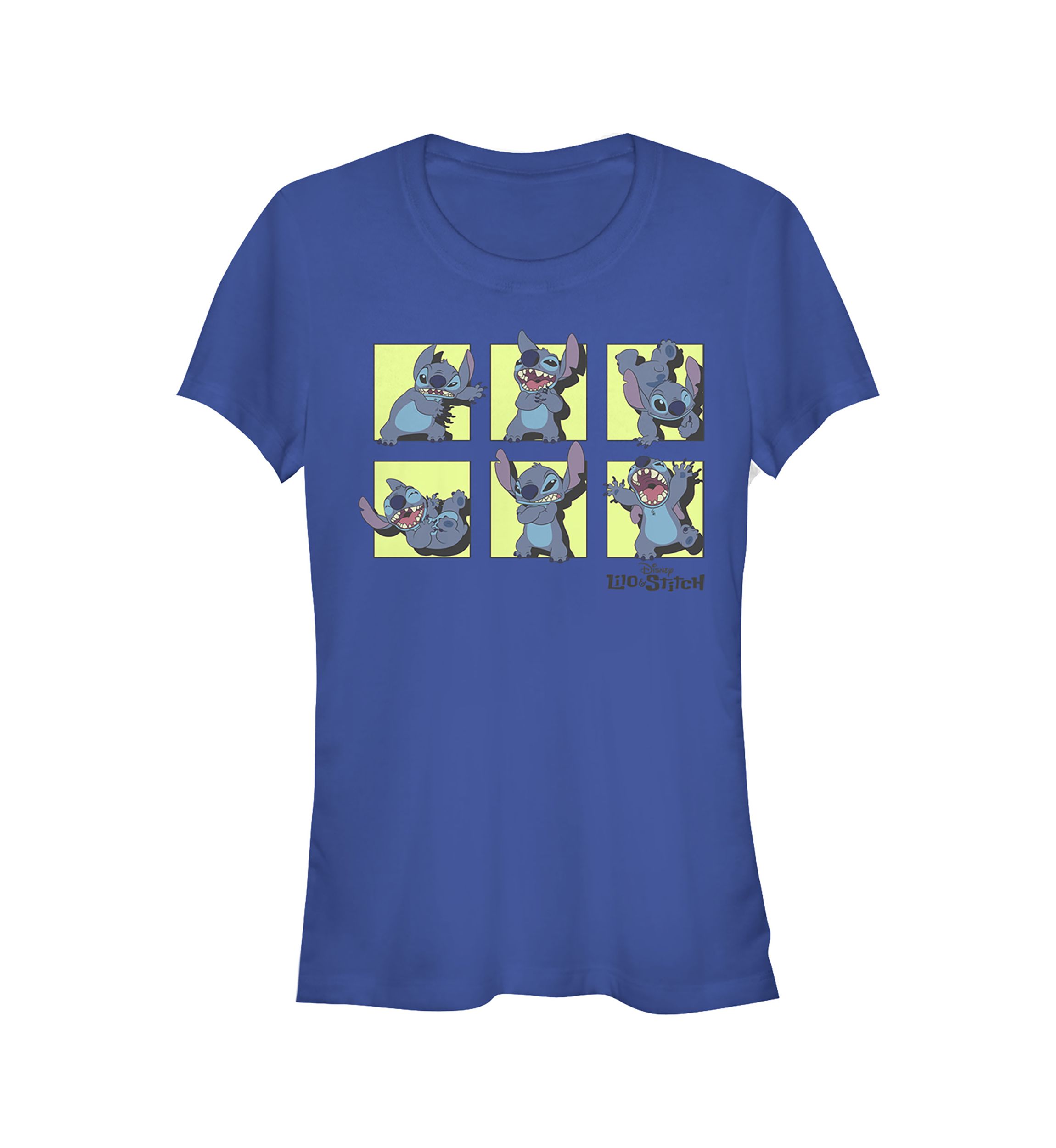 Juniors Licensed Disney Stitch Poses T-Shirt