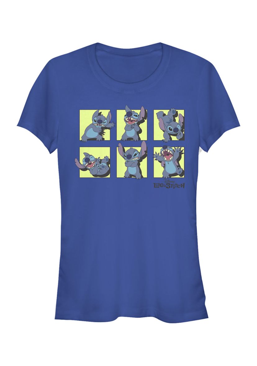 Juniors Licensed Disney Stitch Poses T-Shirt