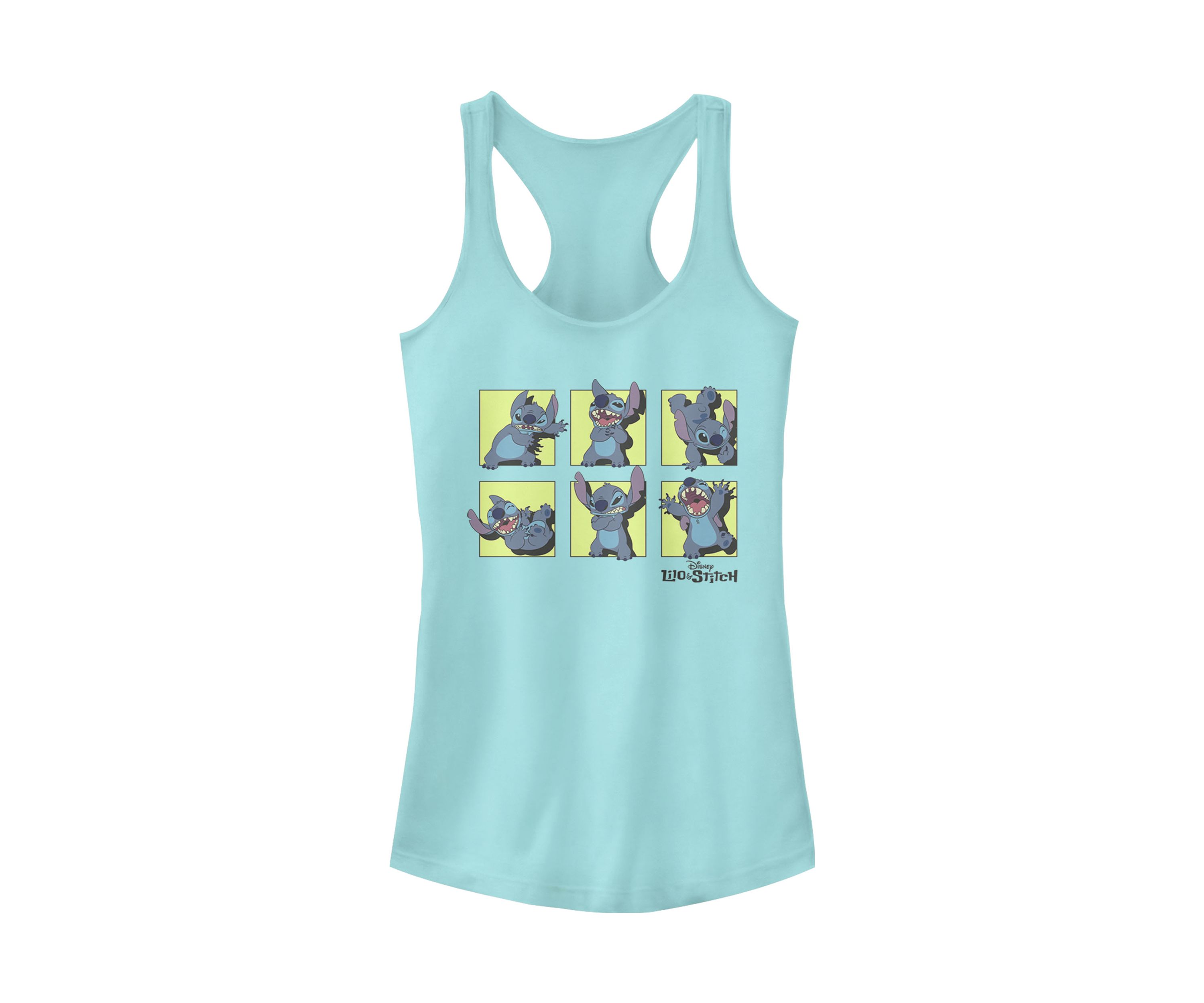 Juniors Licensed Disney Stitch Poses Tank Top