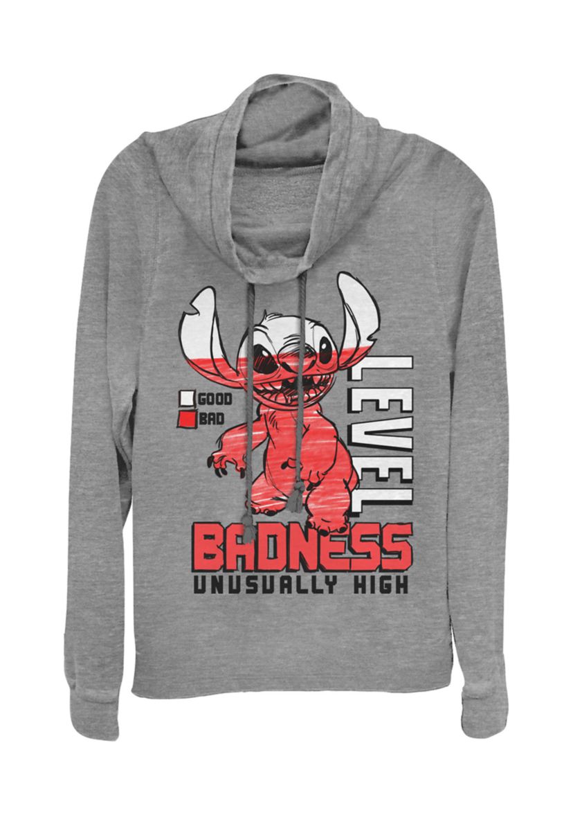 Juniors Licensed Disney Badness Level Pullover Top