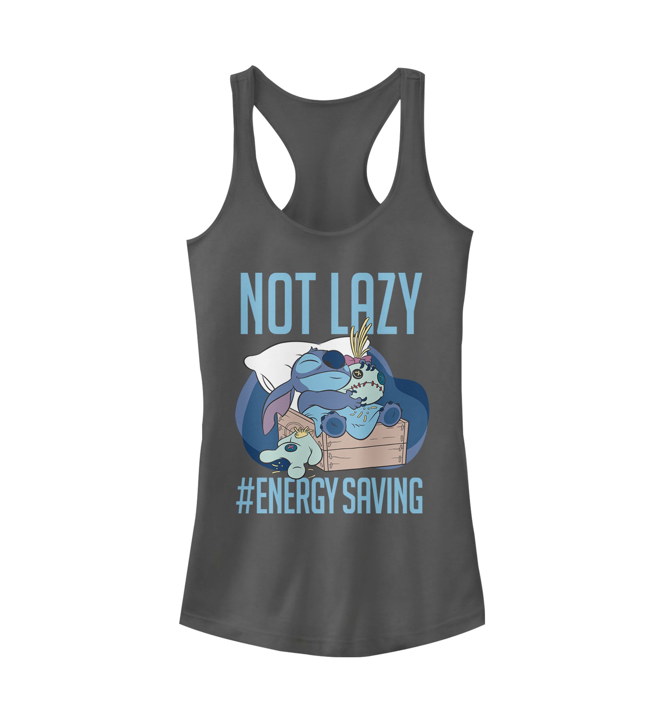 Juniors Licensed Disney Lazy Energy Tank Top