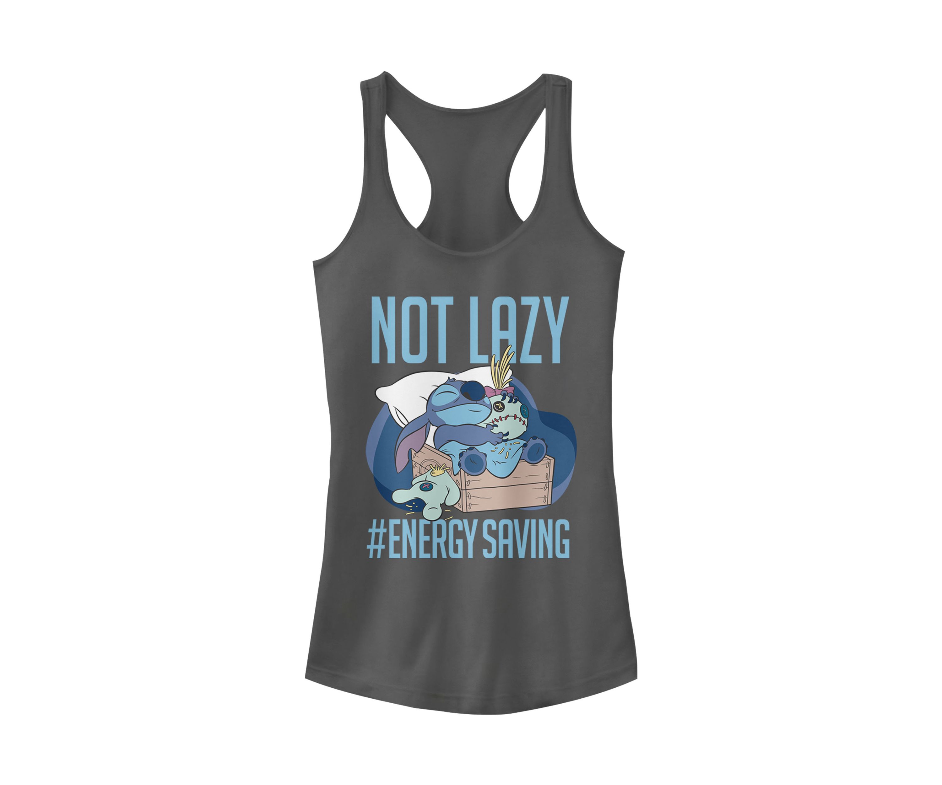 Juniors Licensed Disney Lazy Energy Tank Top