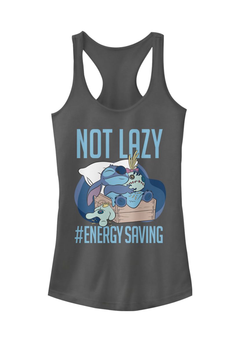 Juniors Licensed Disney Lazy Energy Tank Top