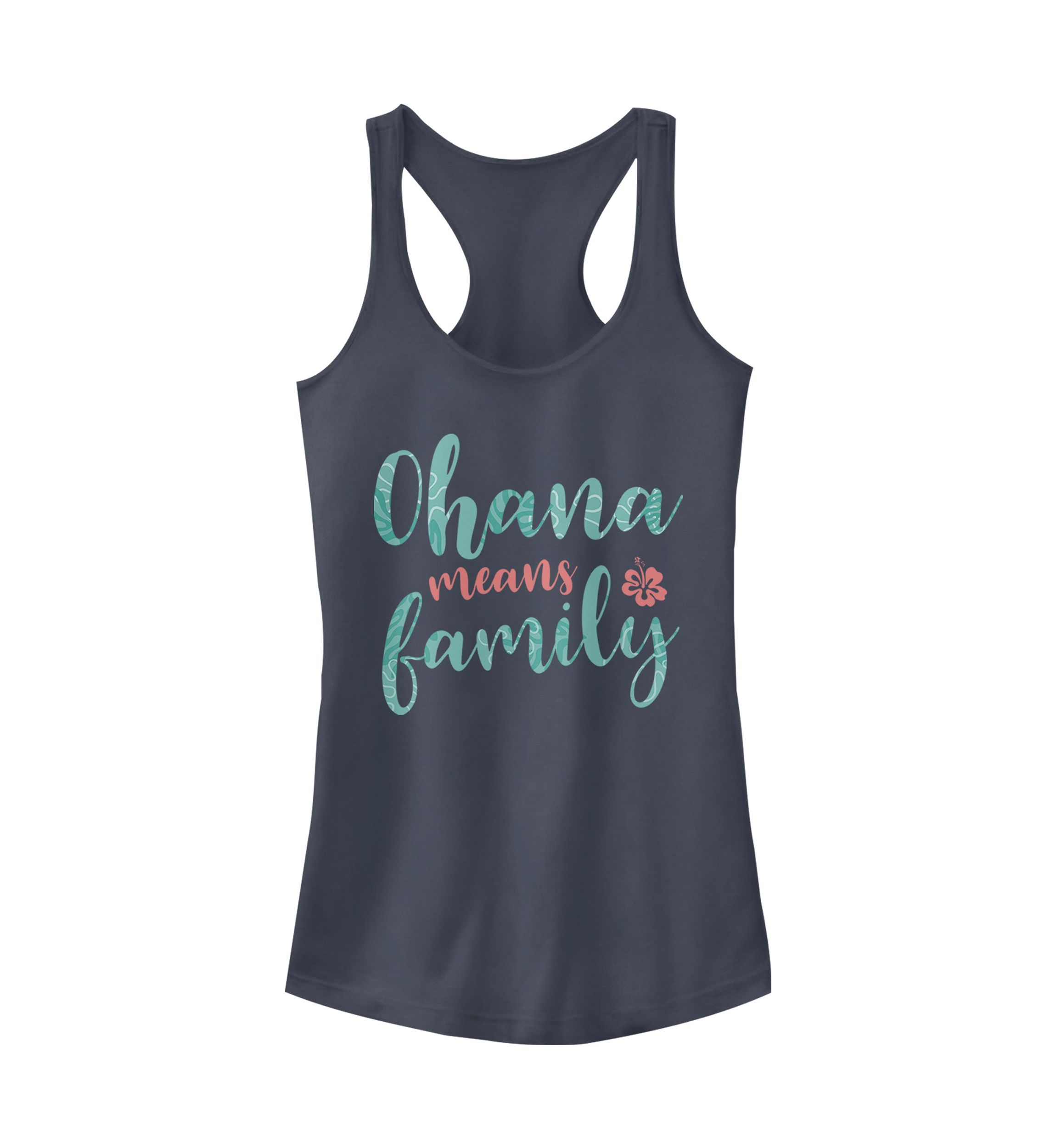 Juniors Licensed Disney Ohana Script Tank Top