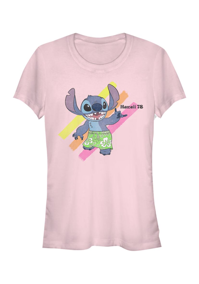 Juniors Licensed Disney Stitch Shaka T-Shirt