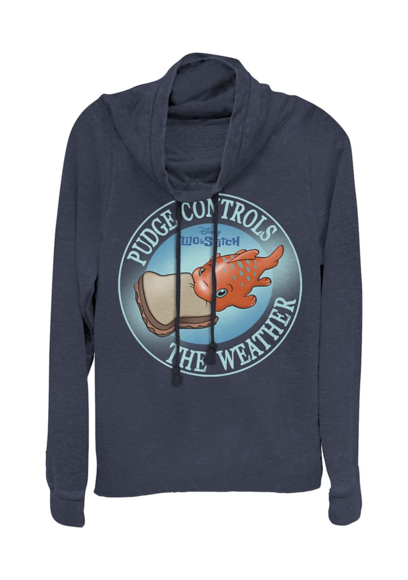 Juniors Licensed Disney Pudge Weather Pullover Top