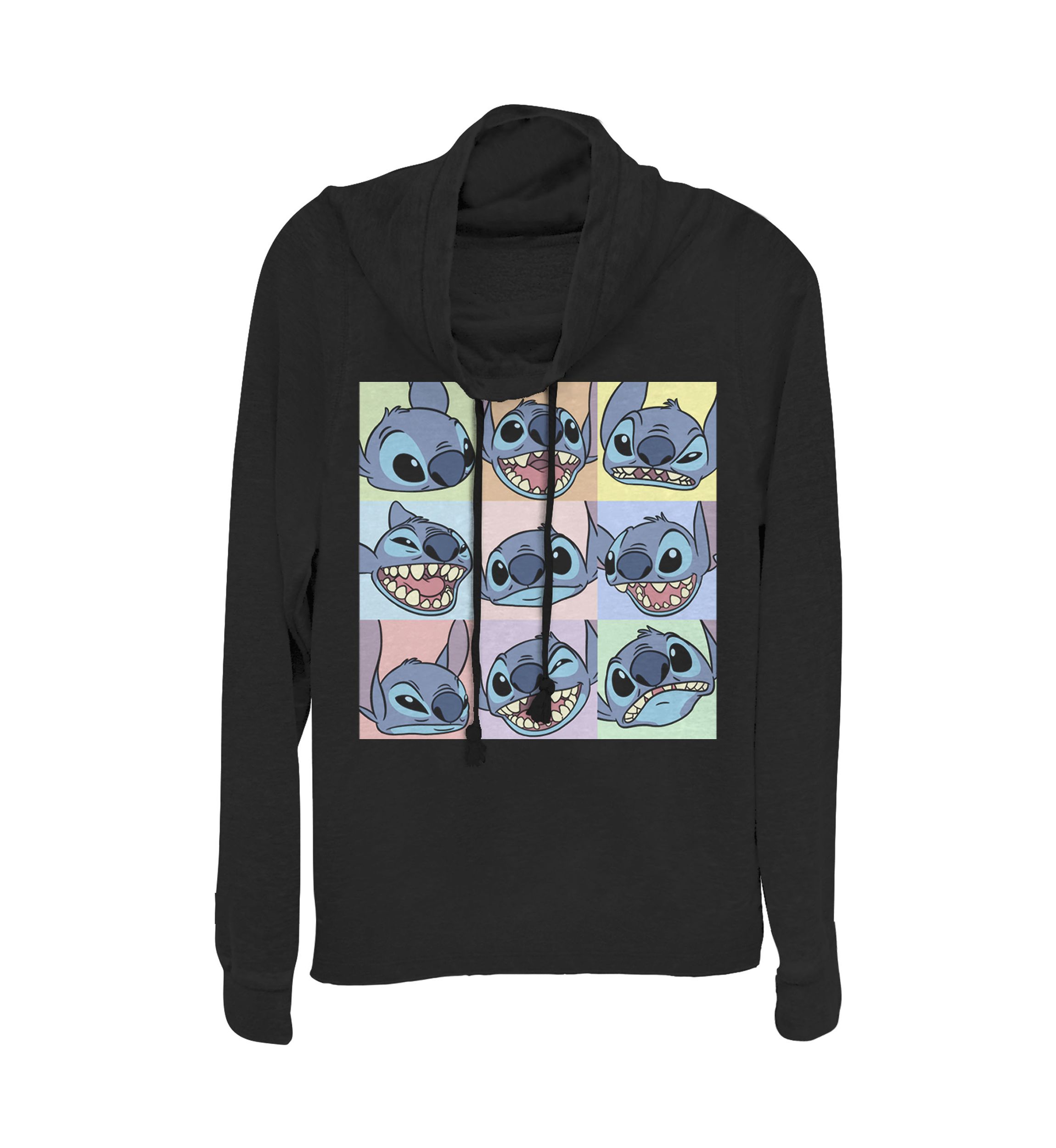 Juniors Licensed Disney 9 Box Stitch Pullover Top