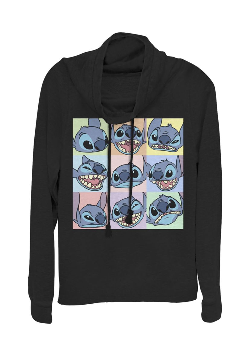 Juniors Licensed Disney 9 Box Stitch Pullover Top