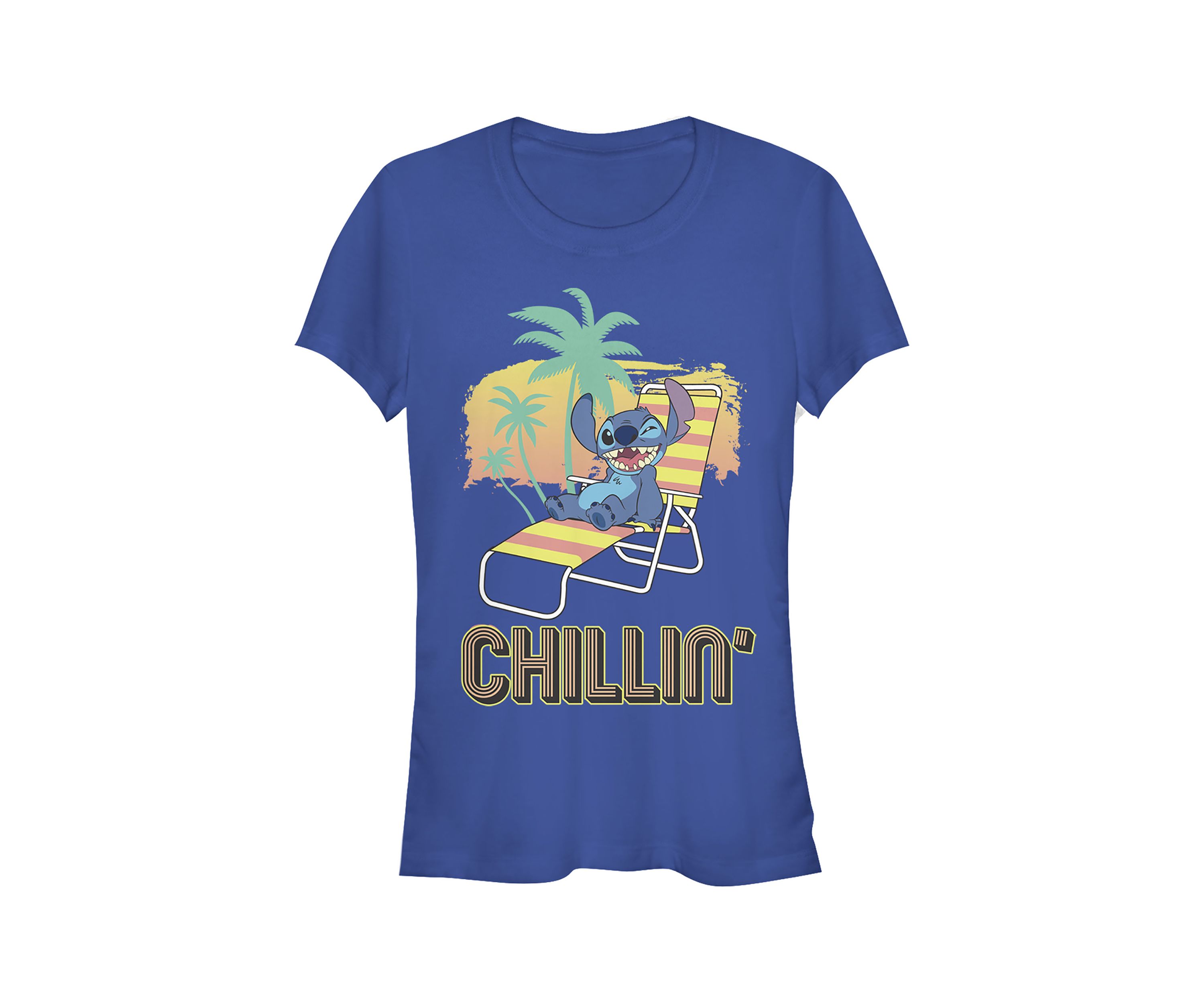Juniors Licensed Disney Stitch Chillin T-Shirt