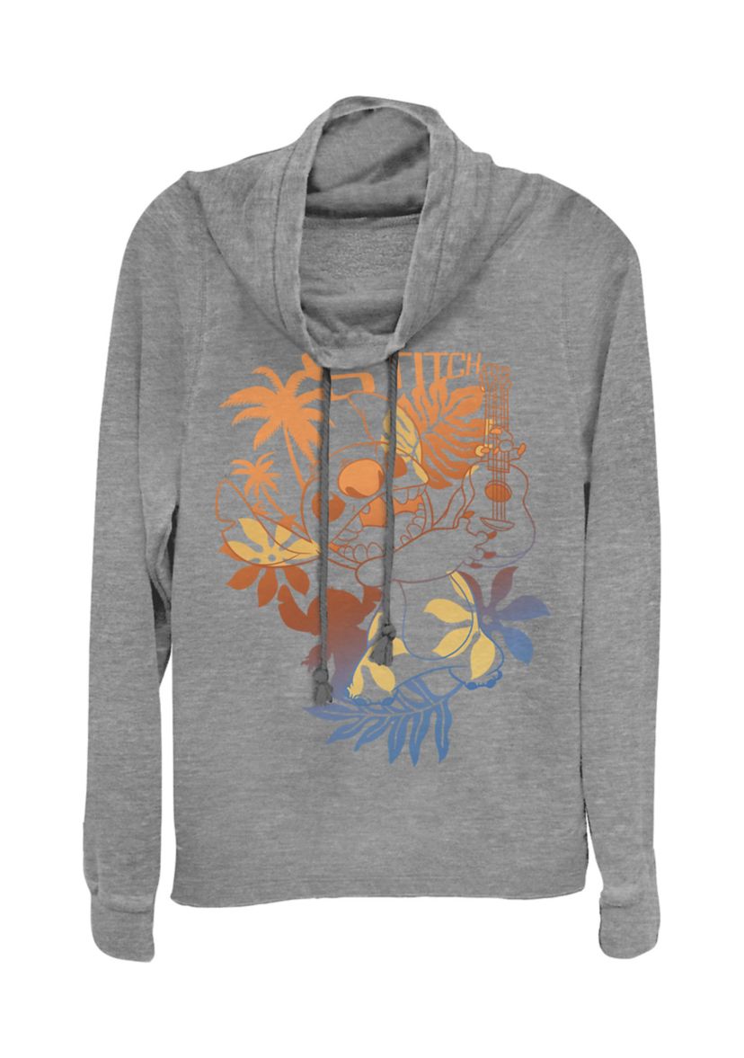 Juniors Licensed Disney Aloha Stitch Pullover Top