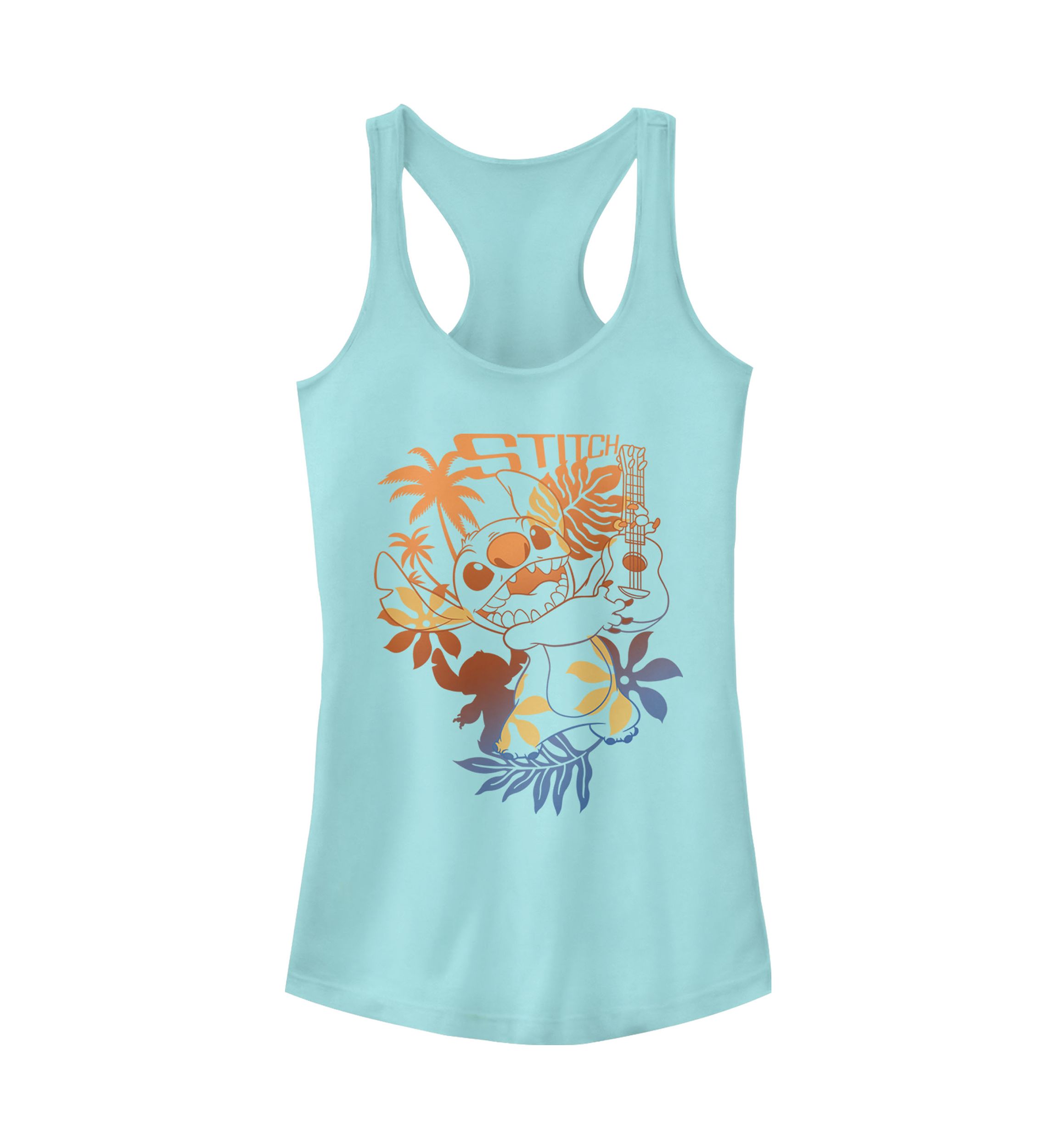 Juniors Licensed Disney Aloha Stitch Tank Top