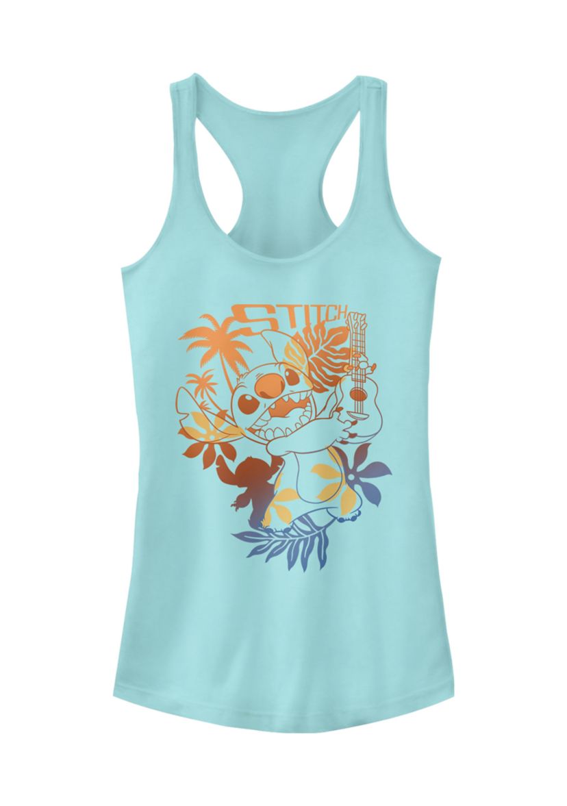 Juniors Licensed Disney Aloha Stitch Tank Top