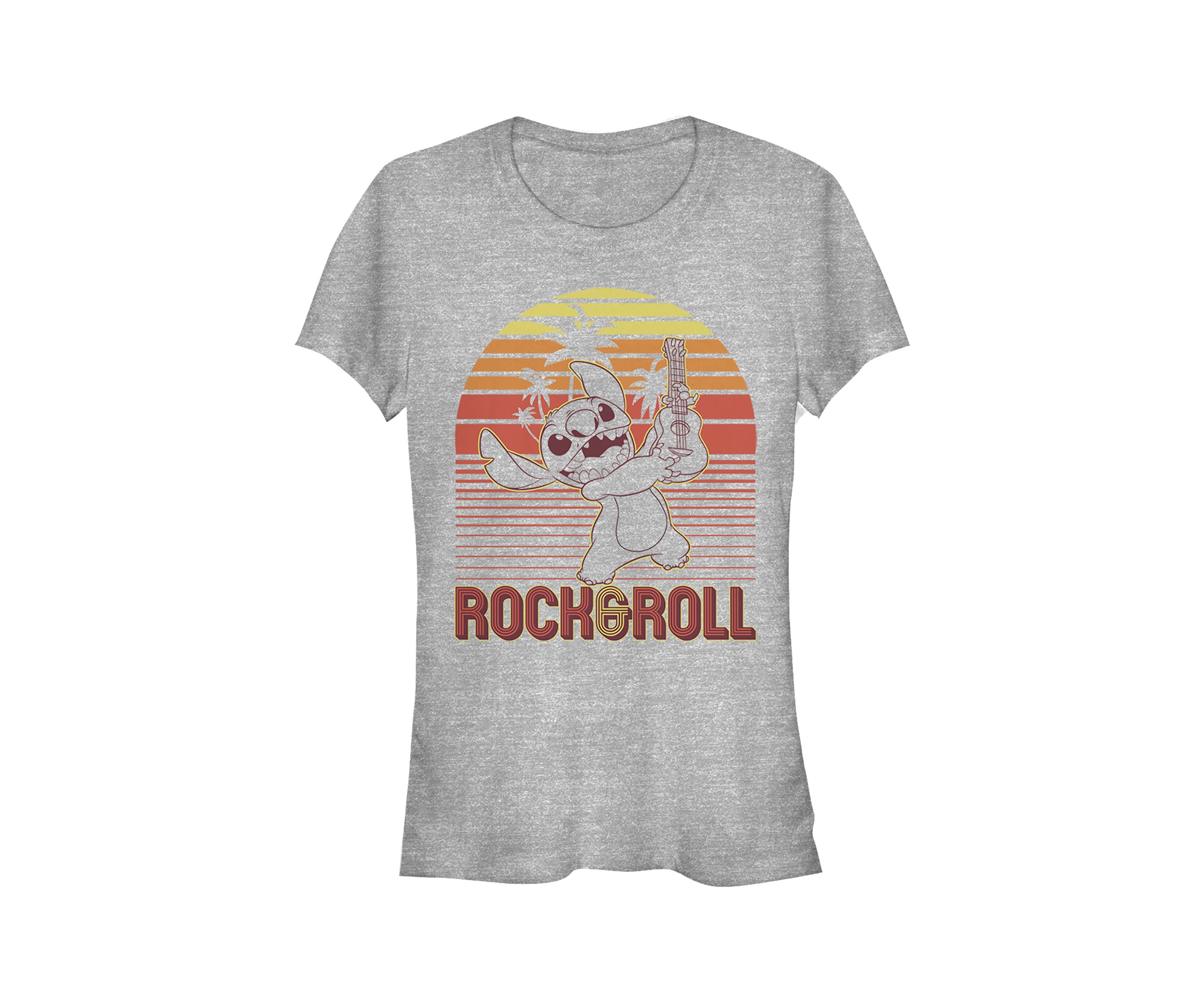 Juniors Licensed Disney Rock And Roll Stitch T-Shirt