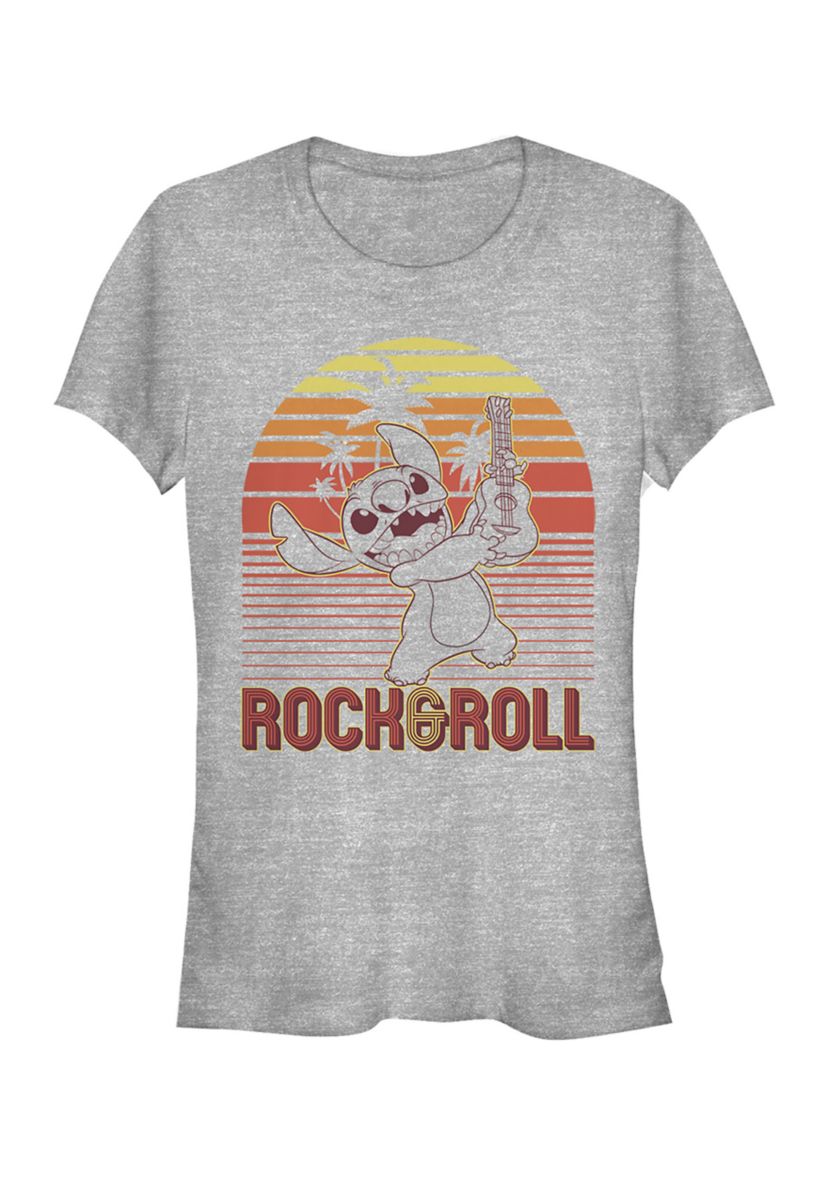 Juniors Licensed Disney Rock And Roll Stitch T-Shirt
