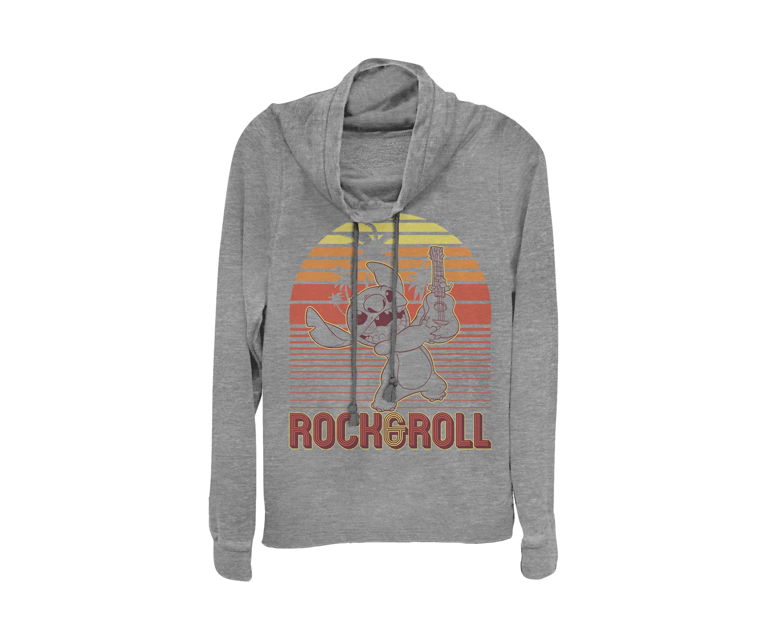Juniors Licensed Disney Rock And Roll Stitch Pullover Top