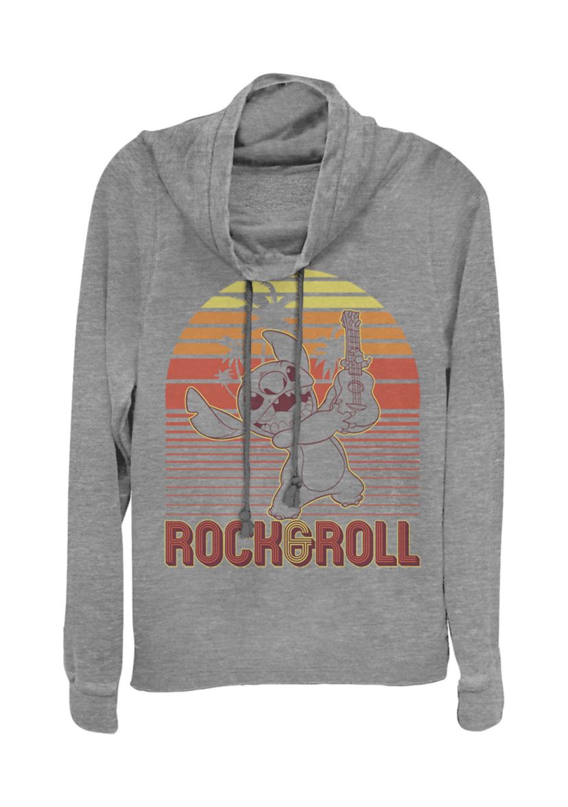 Juniors Licensed Disney Rock And Roll Stitch Pullover Top