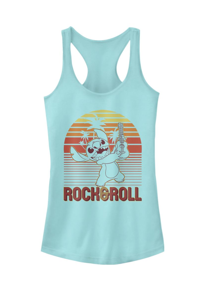 Juniors Licensed Disney Rock And Roll Stitch Tank Top