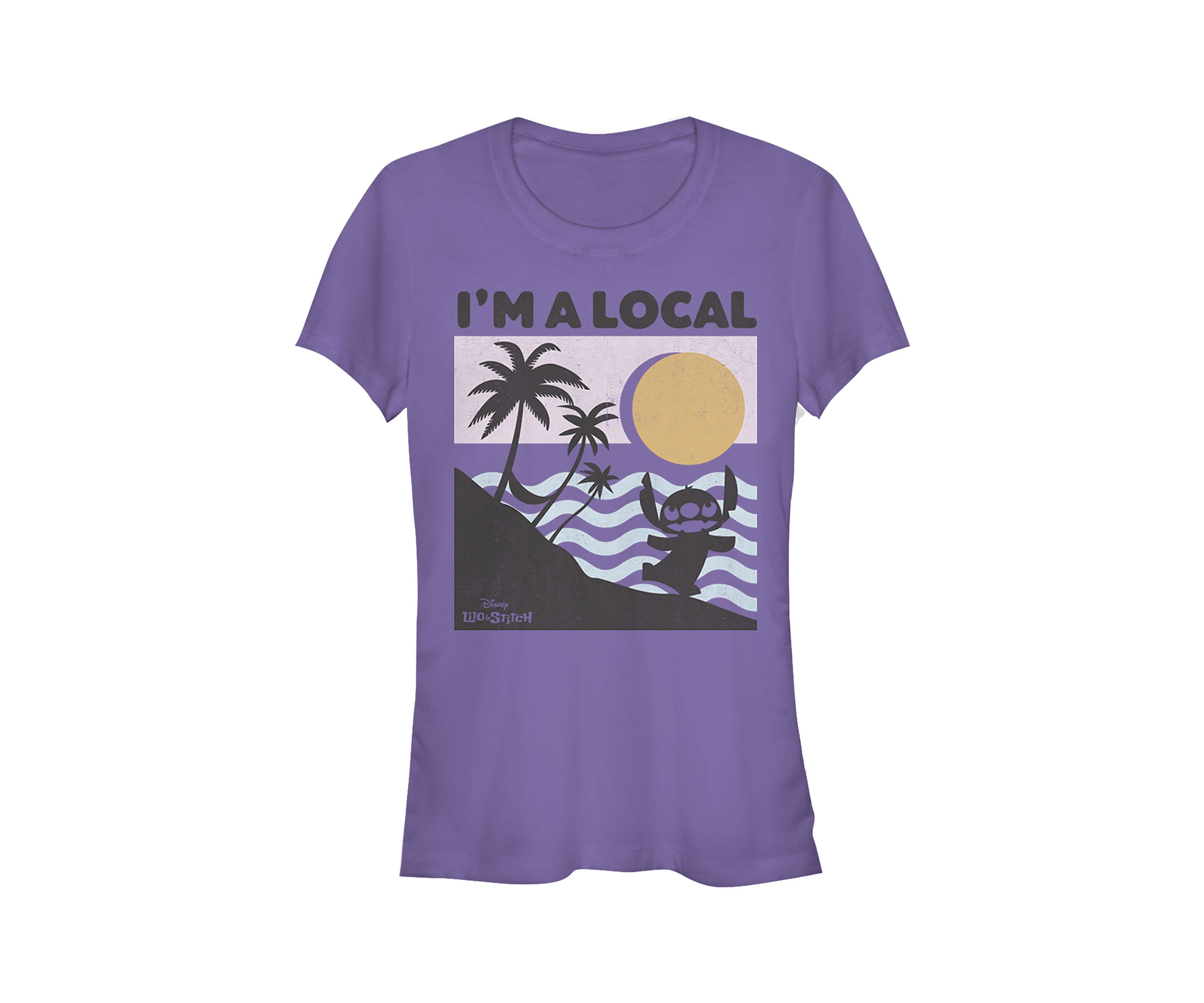 Juniors Licensed Disney Beach Scene T-Shirt