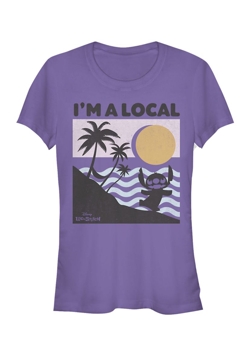 Juniors Licensed Disney Beach Scene T-Shirt