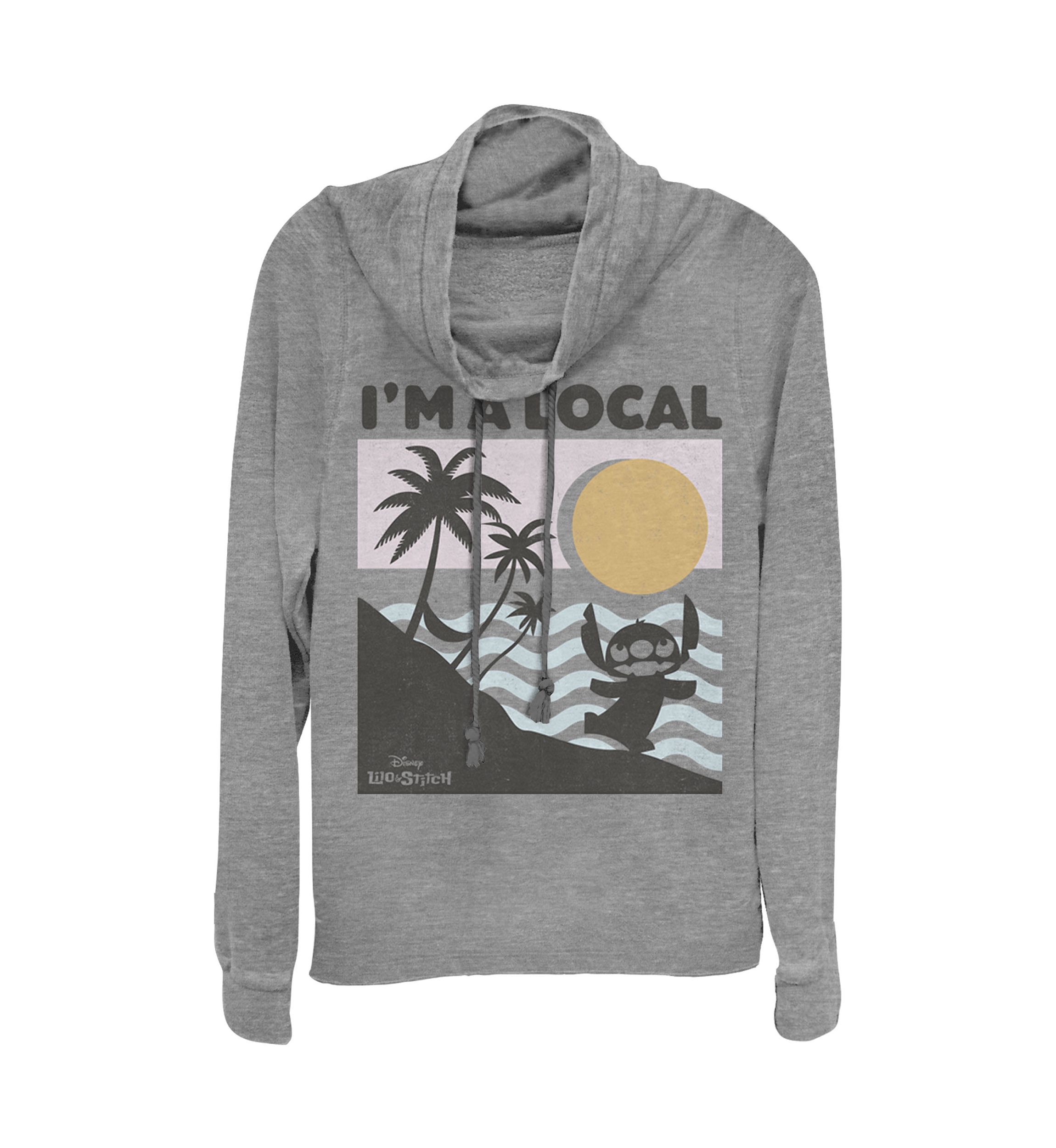 Juniors Licensed Disney Beach Scene Pullover Top