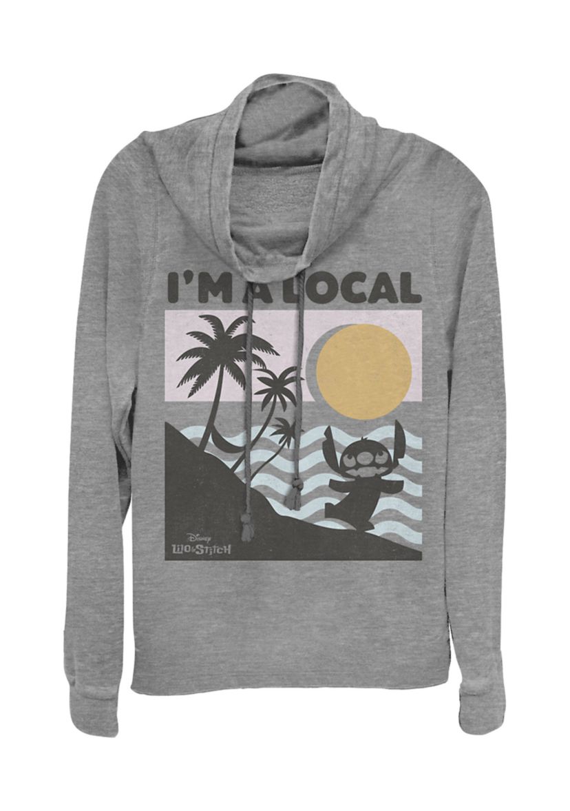 Juniors Licensed Disney Beach Scene Pullover Top