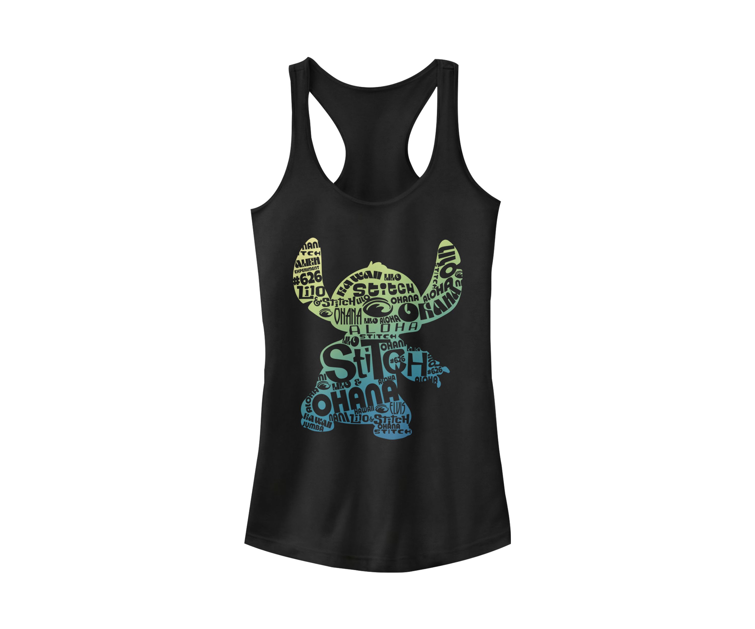 Juniors Licensed Disney Stitch Fill Tank Top