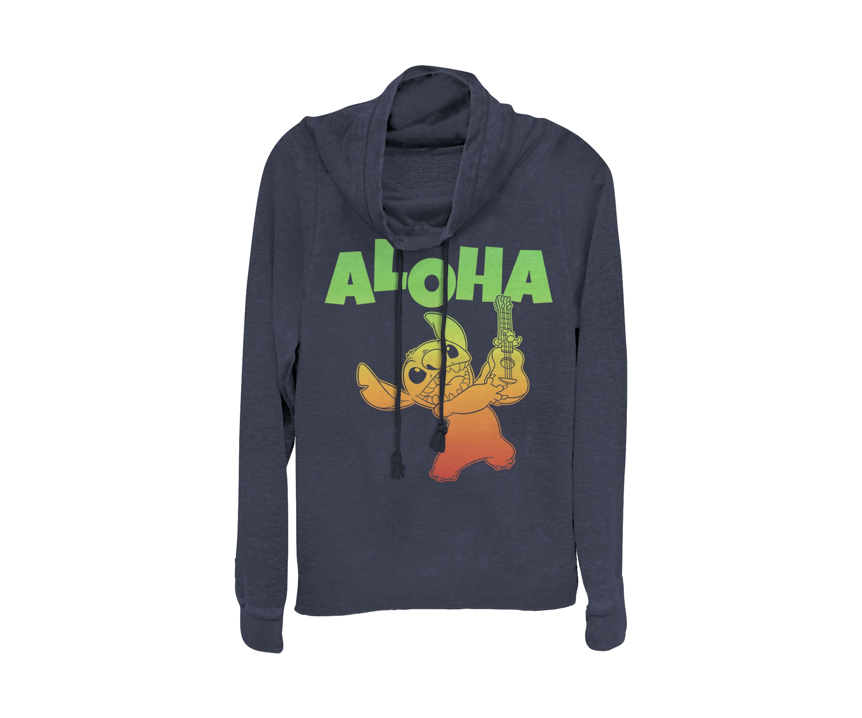 Juniors Licensed Disney Aloha Stitch Pullover Top