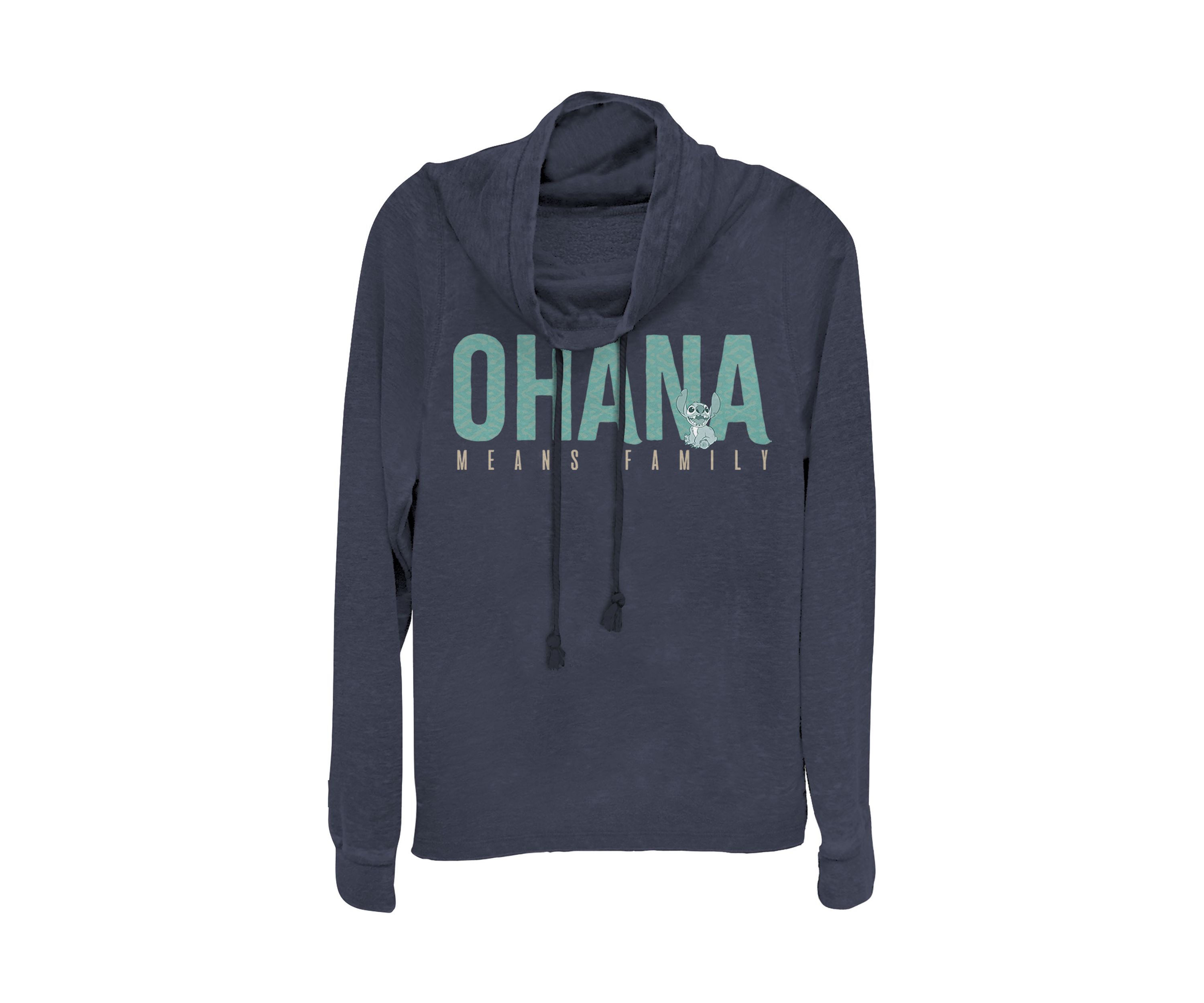 Juniors Licensed Disney Ohana Bold Pullover Top