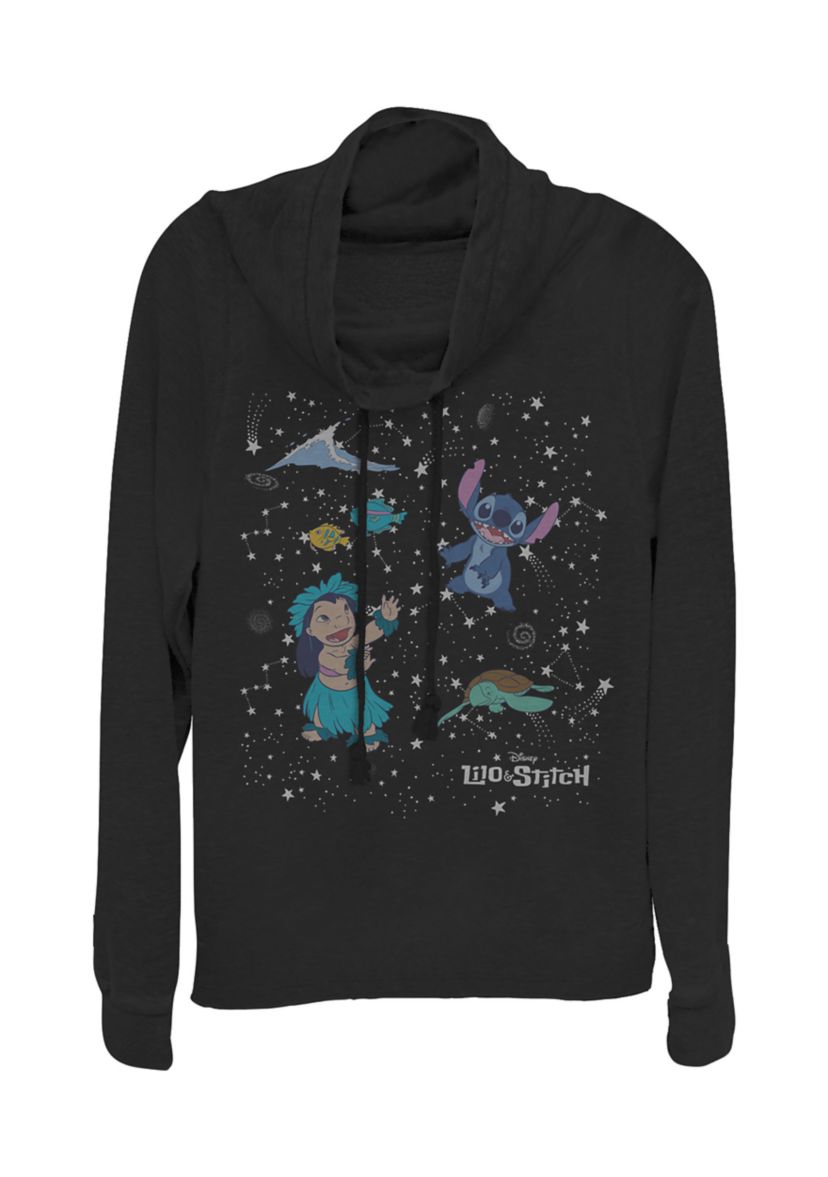 Juniors Licensed Disney Constelation Lilo Stitch Pullover Top