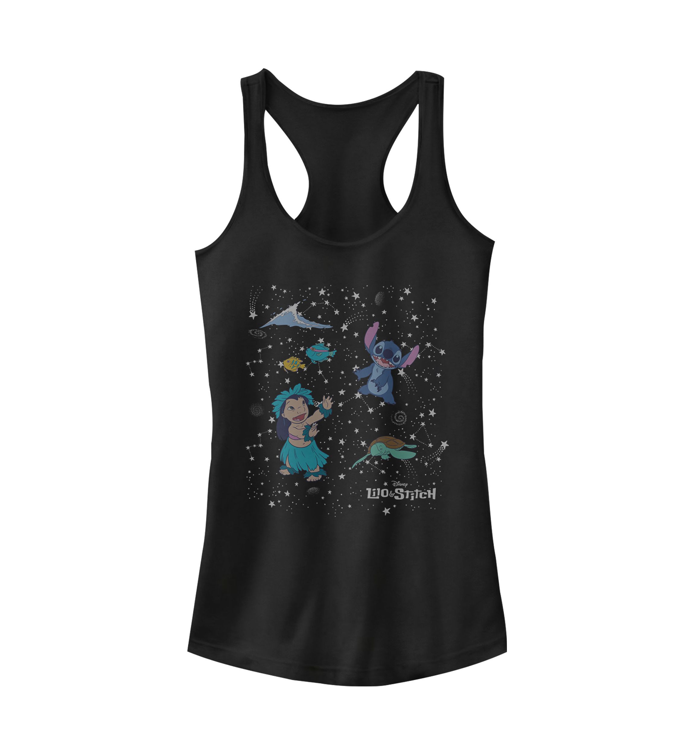Juniors Licensed Disney Constelation Lilo Stitch Tank Top