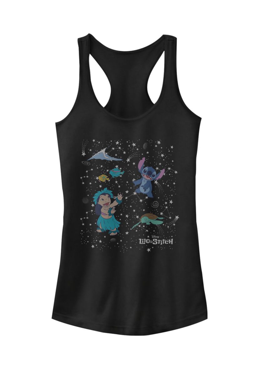 Juniors Licensed Disney Constelation Lilo Stitch Tank Top