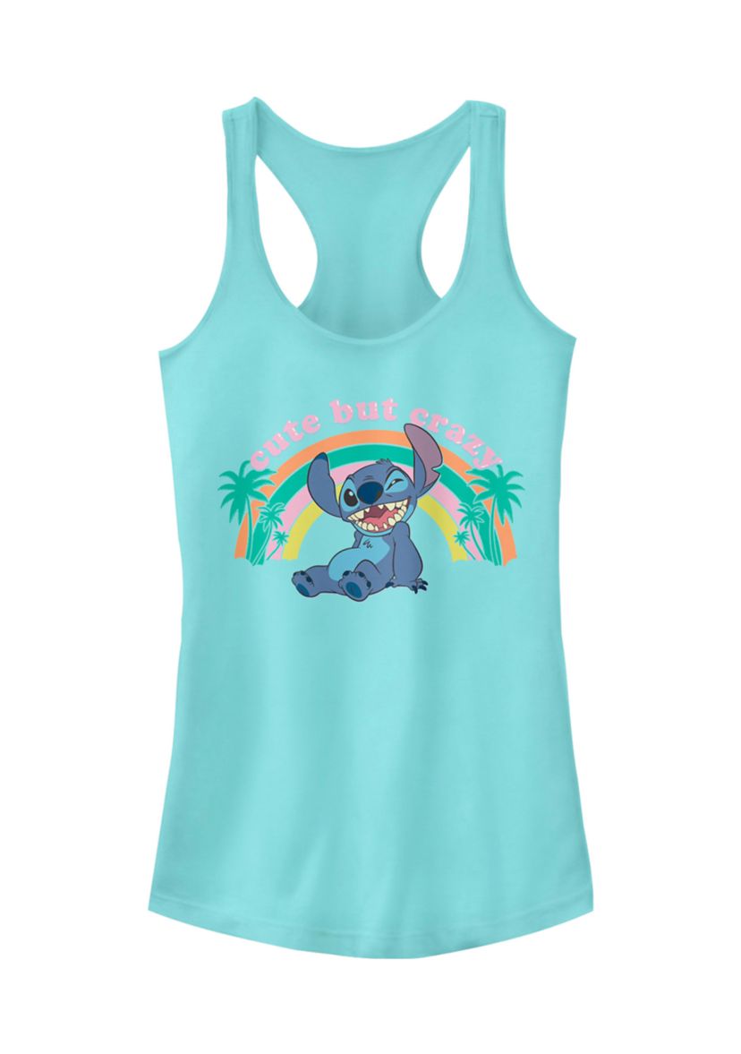 Juniors Licensed Disney Kawaii Stitch Tank Top