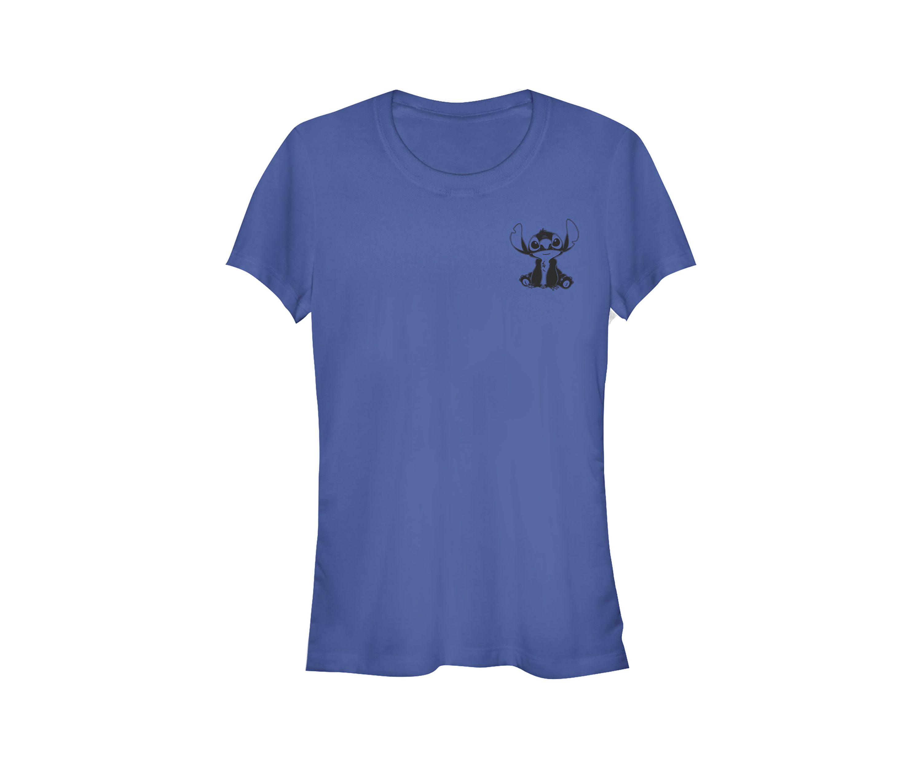 Juniors Licensed Disney Vintage Lined Stitch T-Shirt
