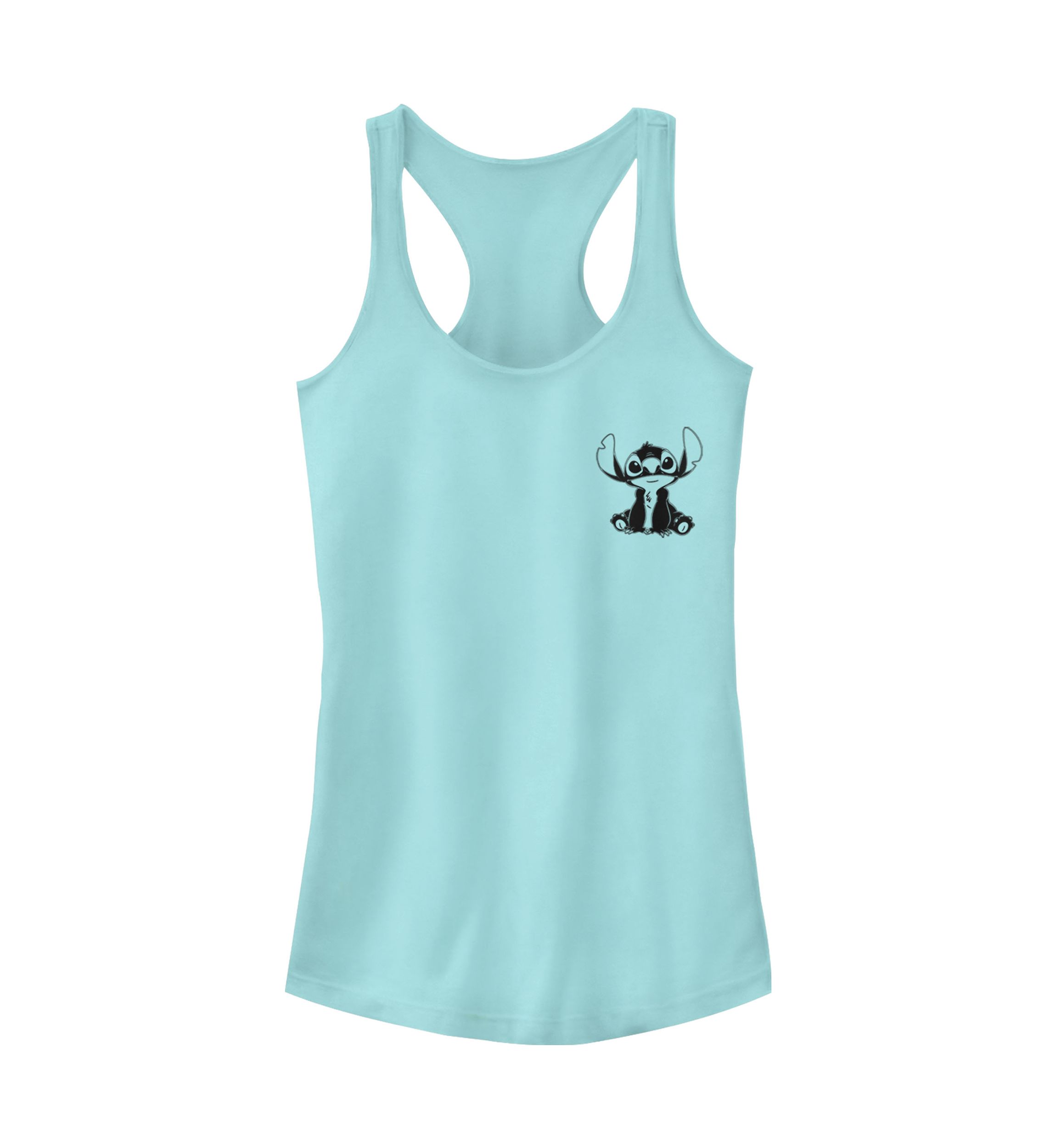 Juniors Licensed Disney Vintage Lined Stitch Tank Top