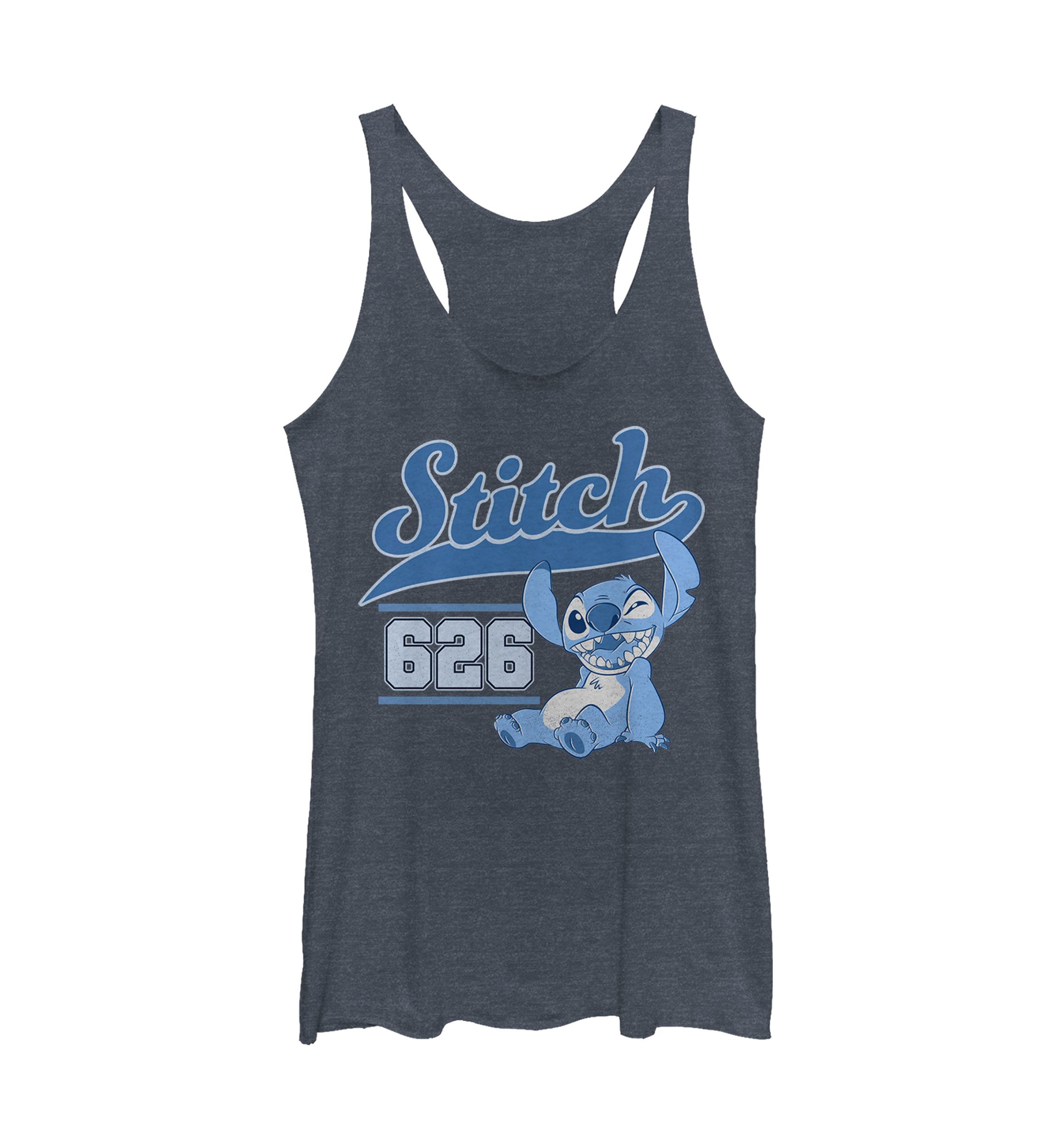 Juniors Licensed Disney Stitch Collegiate Tank Top