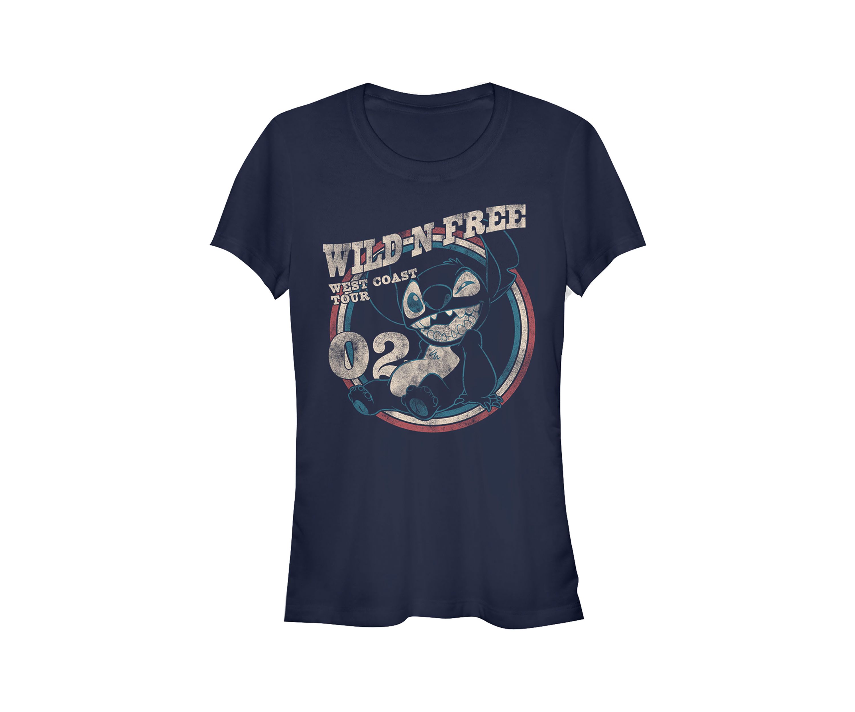 Juniors Licensed Disney Americana Circle T-Shirt