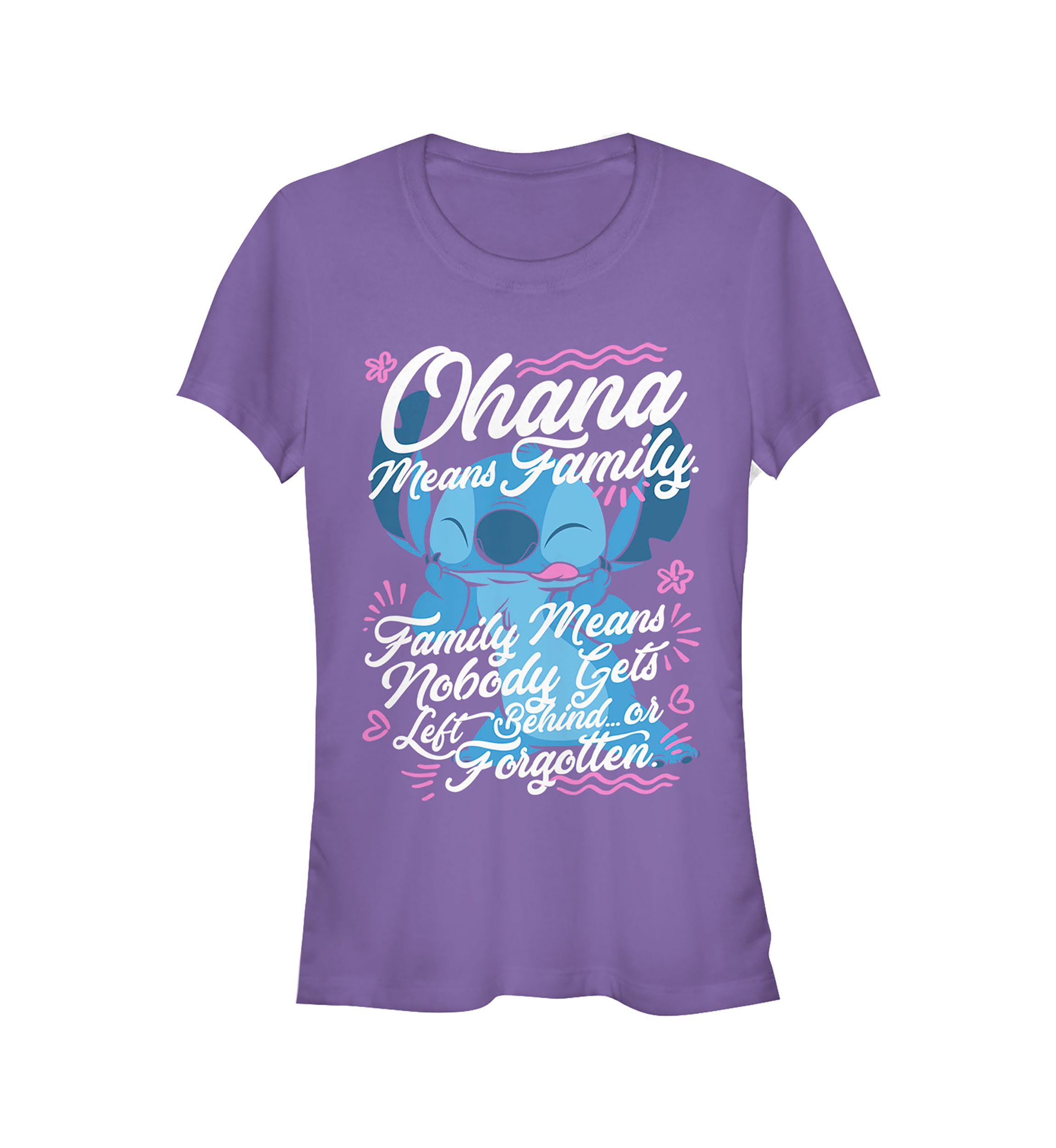 Juniors Licensed Disney Ohana Family T-Shirt