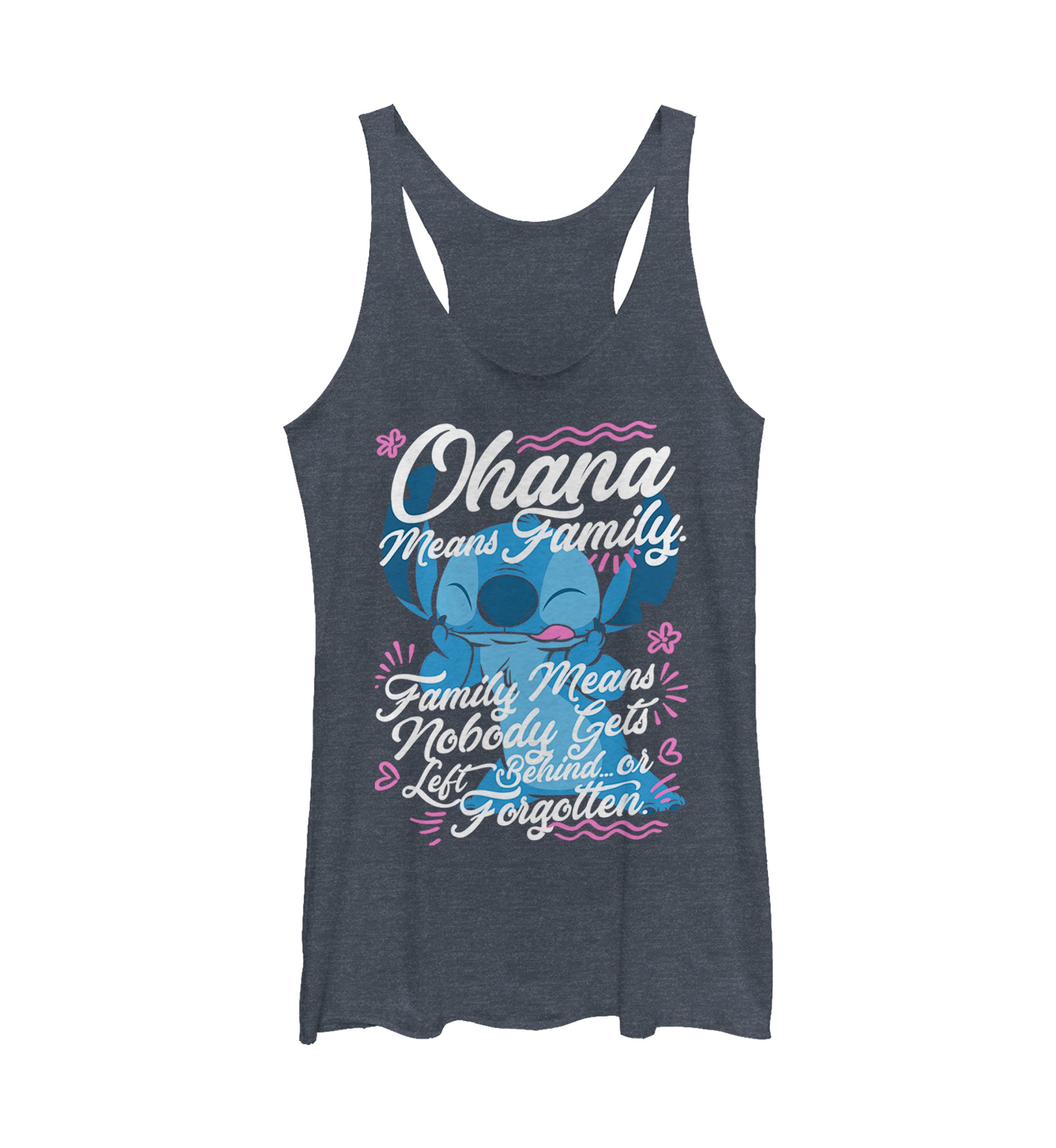 Juniors Licensed Disney Ohana Family Tank Top