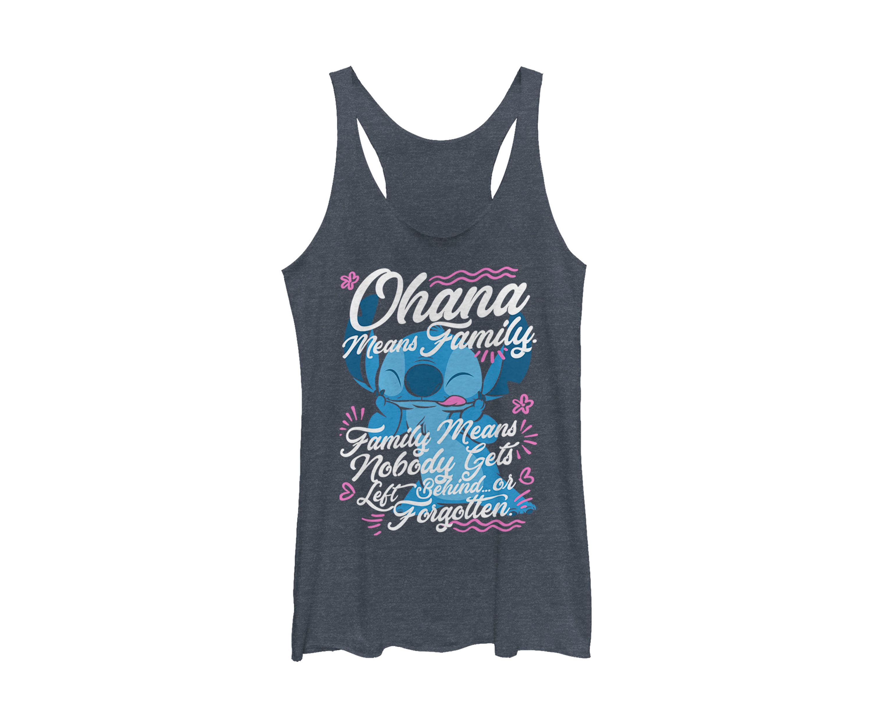 Juniors Licensed Disney Ohana Family Tank Top