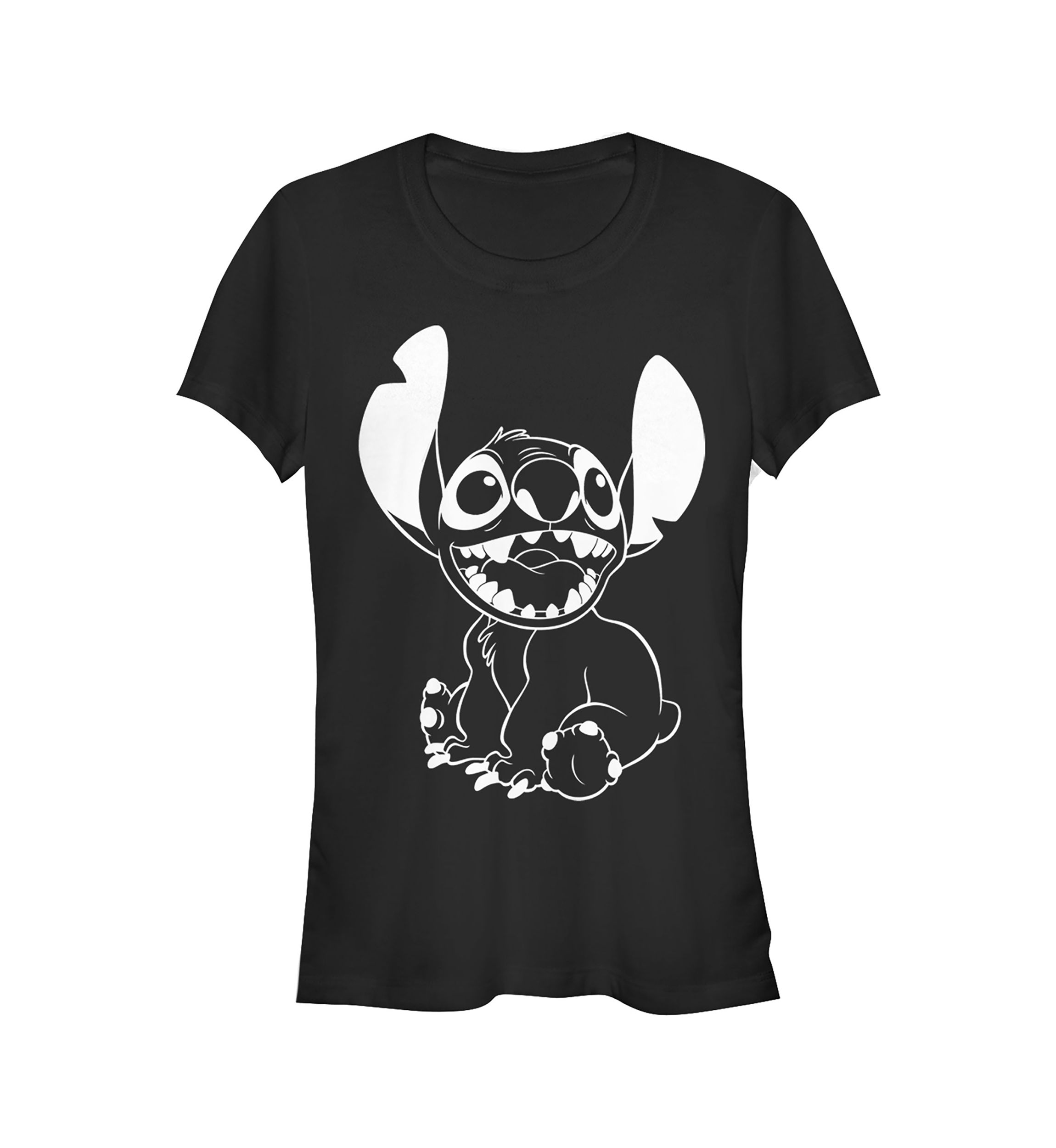 Juniors Licensed Disney Negative Stitch T-Shirt