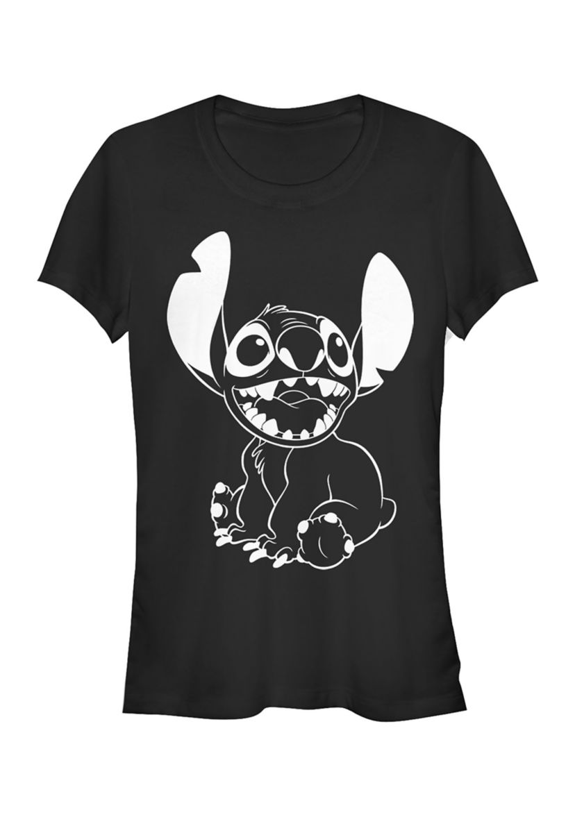Juniors Licensed Disney Negative Stitch T-Shirt
