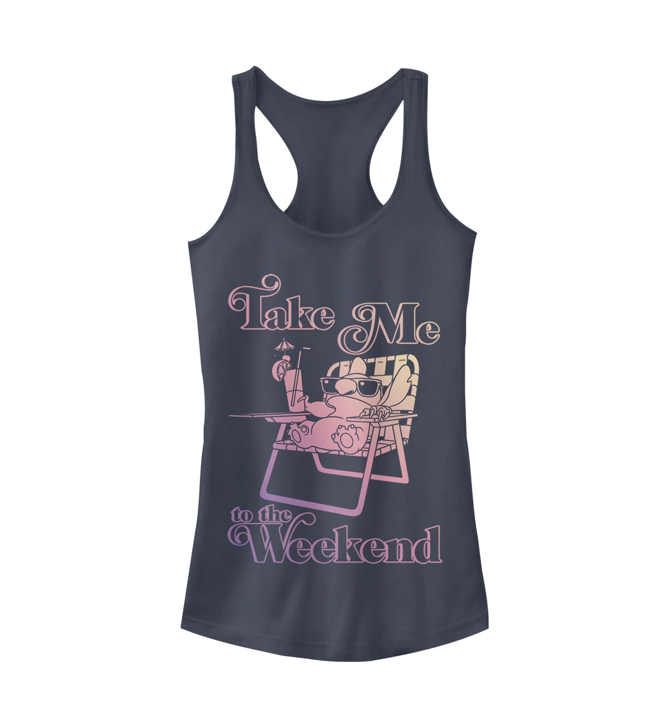 Juniors Licensed Disney Weekend Stitch Tank Top