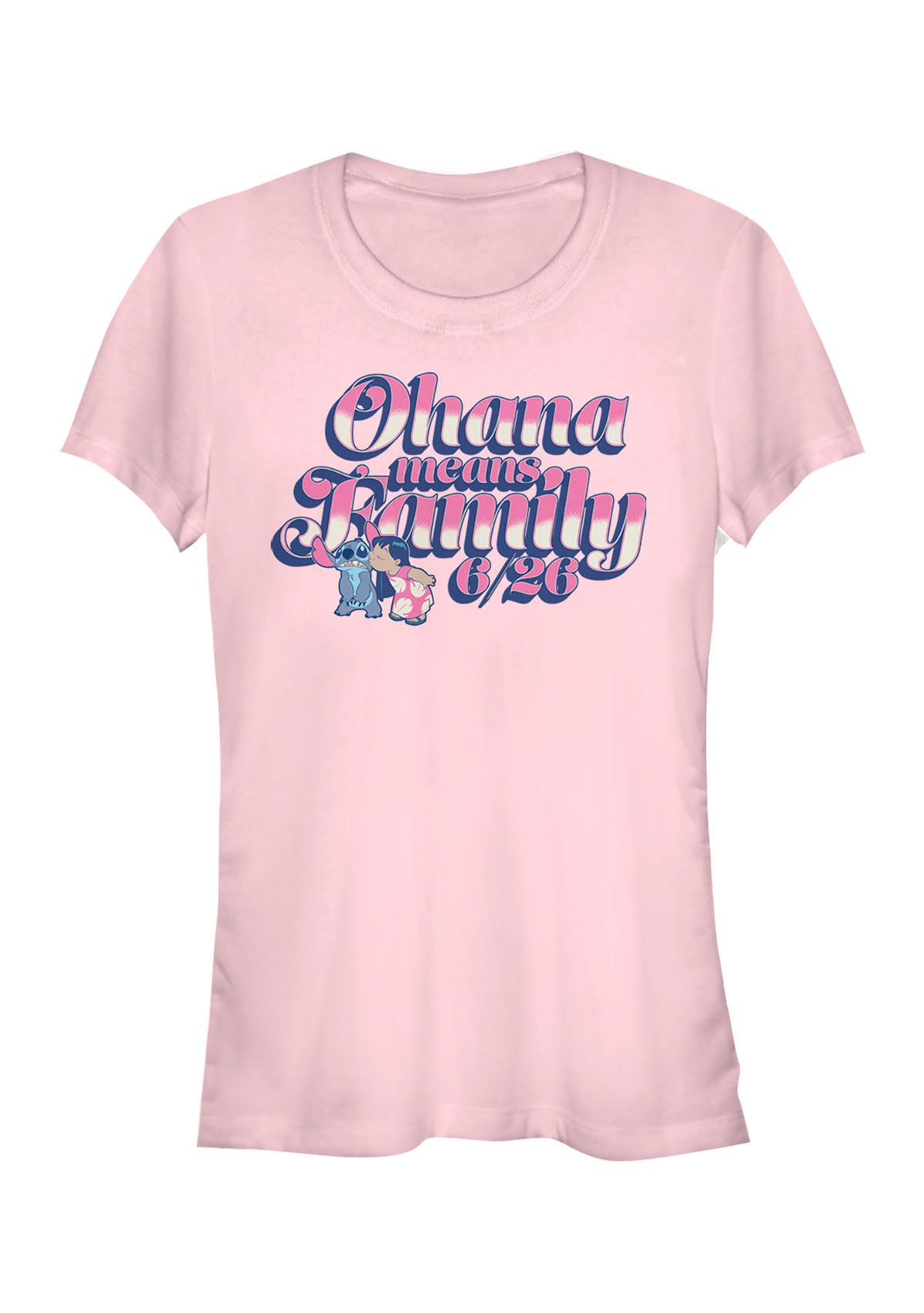 Juniors Licensed Disney Ohana T-Shirt